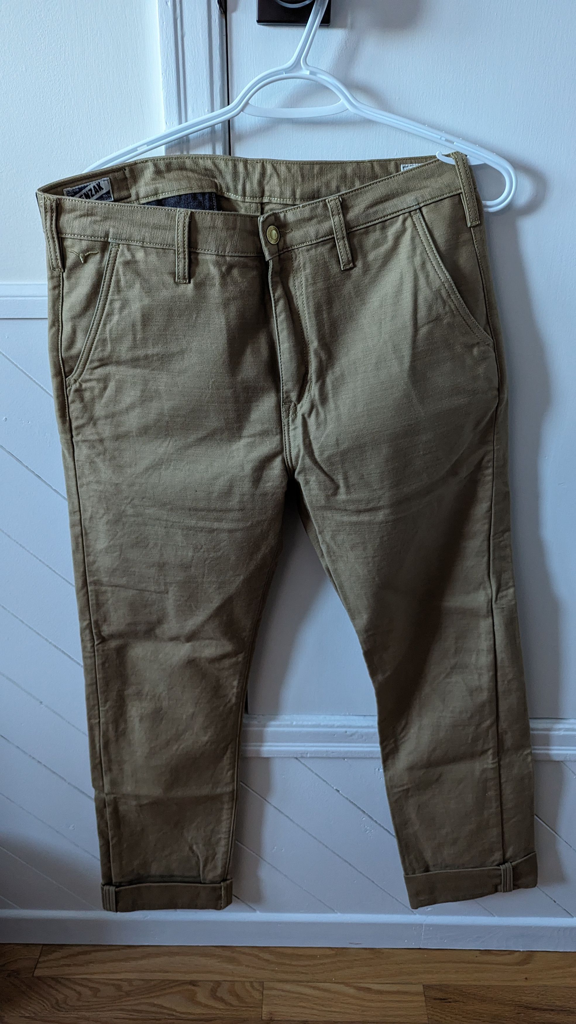 image of Benzak Denim Developers Chinos in Golden Brown, Men's (Size 30)