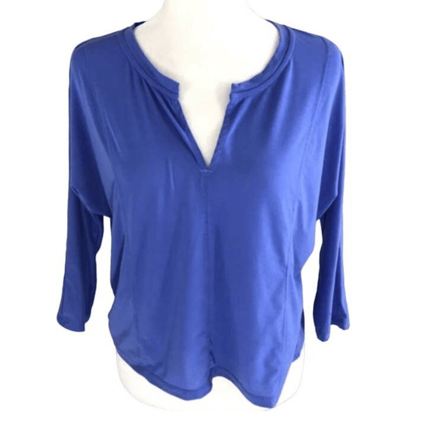 Athleta Athleta Essence Boxy XXS Active T-Shirt 3/4 Sleeve Top Split Size XXS / US 00 / IT 34 - 1 Thumbnail
