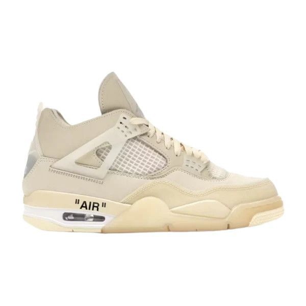 image of Jordan Brand 4 Off-White Sail Shoes in Sail/Muslin/White, Women's (Size 10)