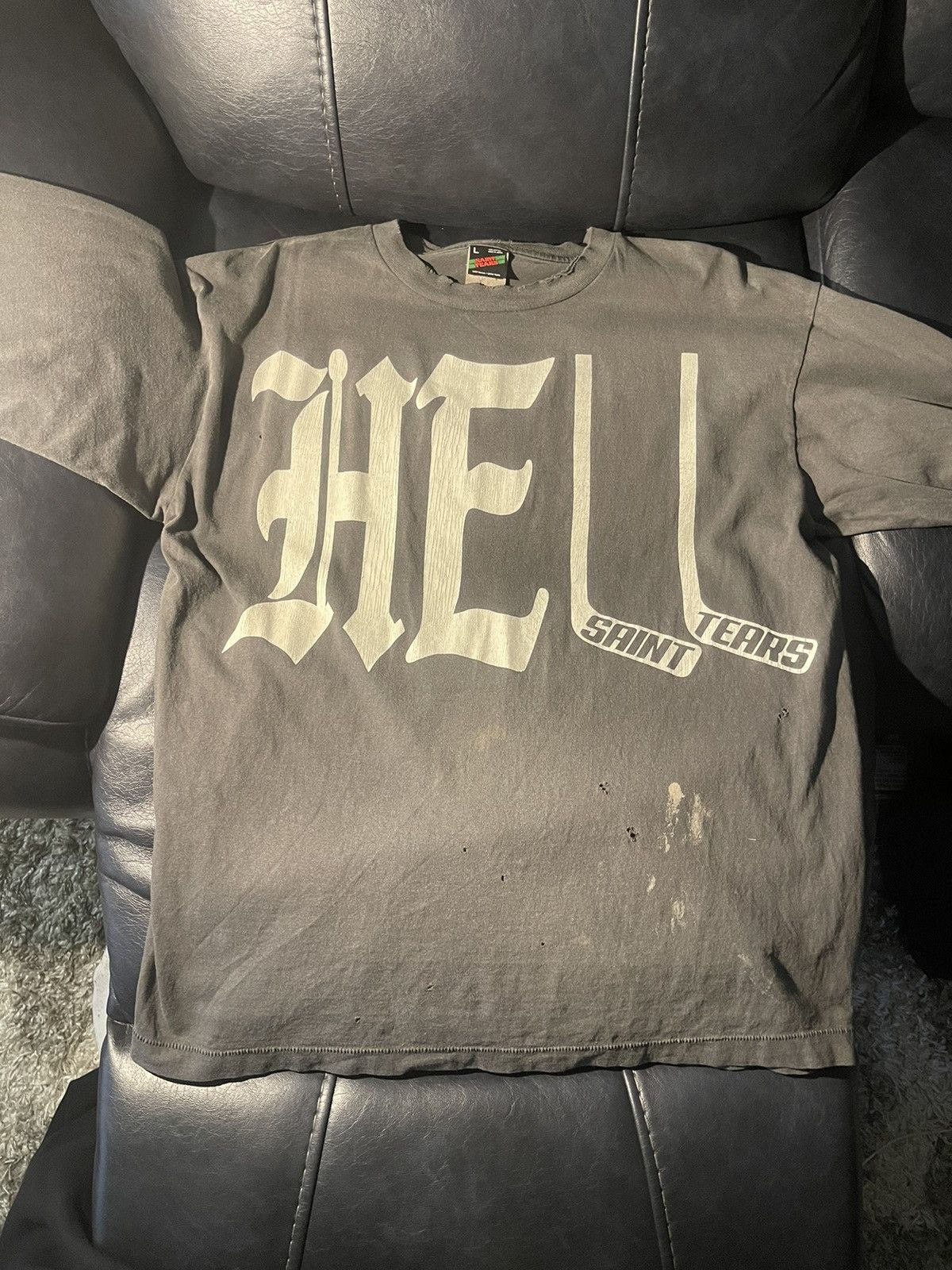 DENIM TEARS × Saint Michael Saint Michael x Denim Tears Hell Tee | Grailed DENIM TEARS × Saint Michael Saint Michael x Denim Tears Hell Tee | Grailed