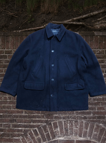 Polo Ralph Lauren Polo Ralph Lauren Navy Peacoat Field Jacket Coat Size US L / EU 52-54 / 3 - 1 Thumbnail