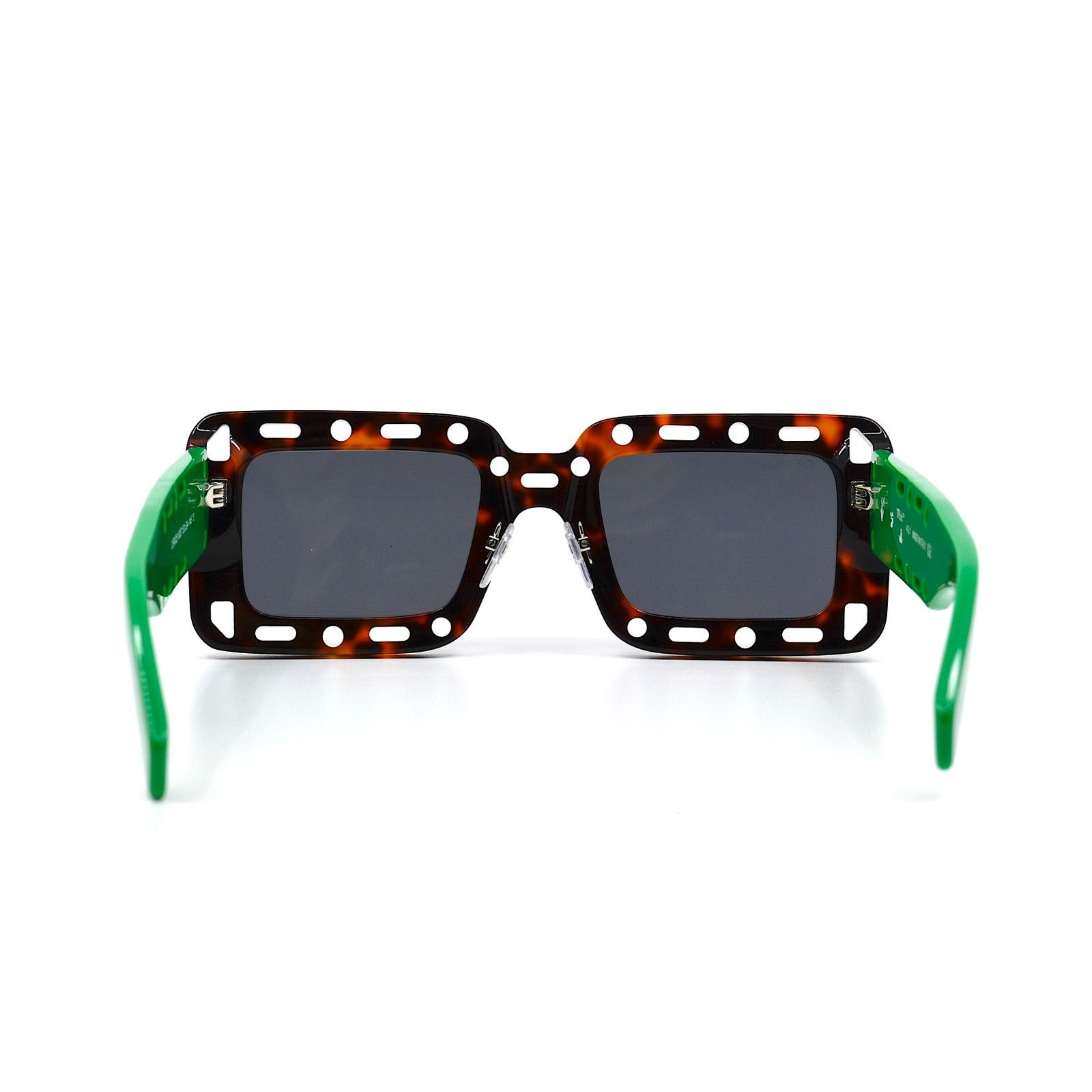Off-White NEW! OFF-WHITE ATLANTIC OER1025 HAVANA/GREEN GREY SUNGLASSES Size ONE SIZE - 6 Thumbnail