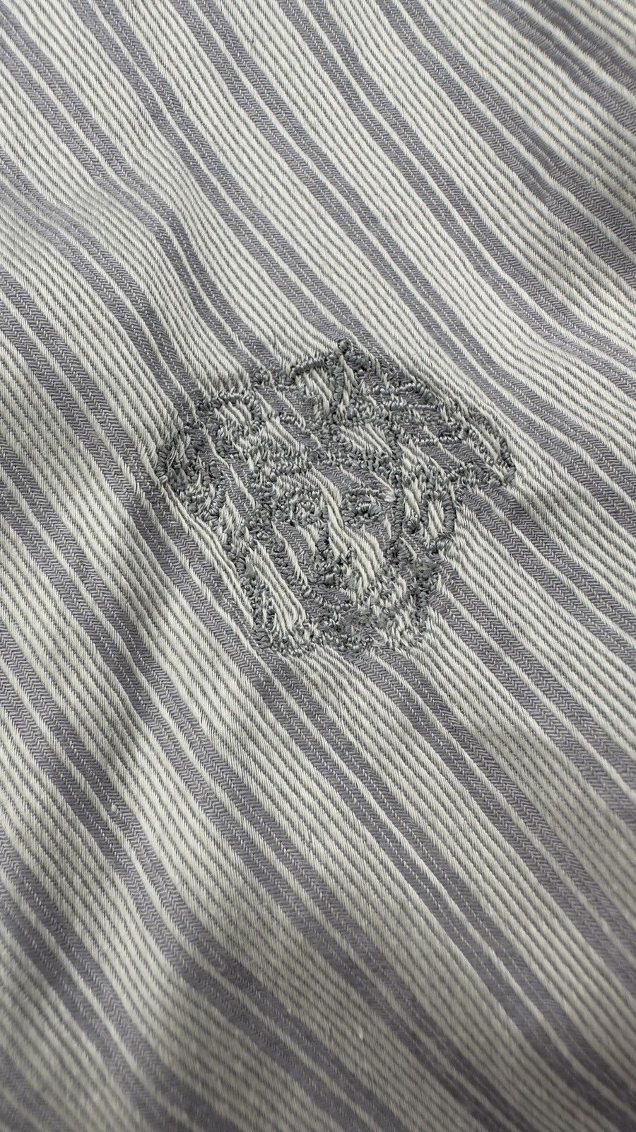 Versace Jeans Couture Versace Jeans Couture Striped Shirt – Grey L Size US L / EU 52-54 / 3 - 3 Thumbnail