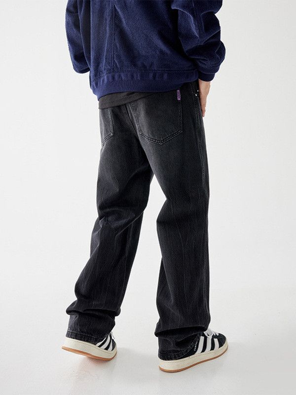 Japanese Brand Men's high street retro washed cleanfit lightning jeans Size US 32 / EU 48 - 4 Thumbnail