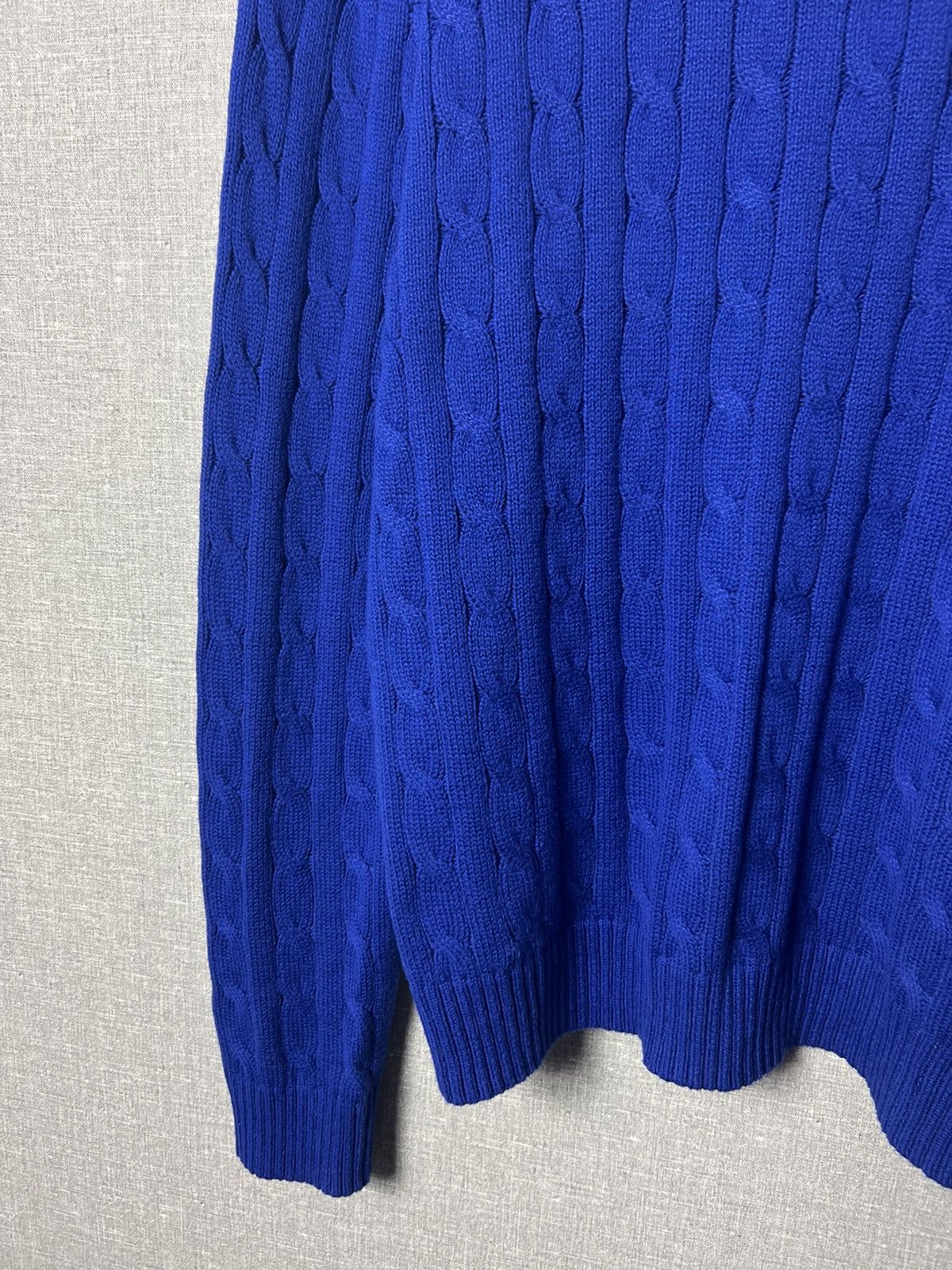 Polo Ralph Lauren The Iconic Cable Polo Ralph Lauren Crew Knitted Sweater Size US XXL / EU 58 / 5 - 5 Thumbnail