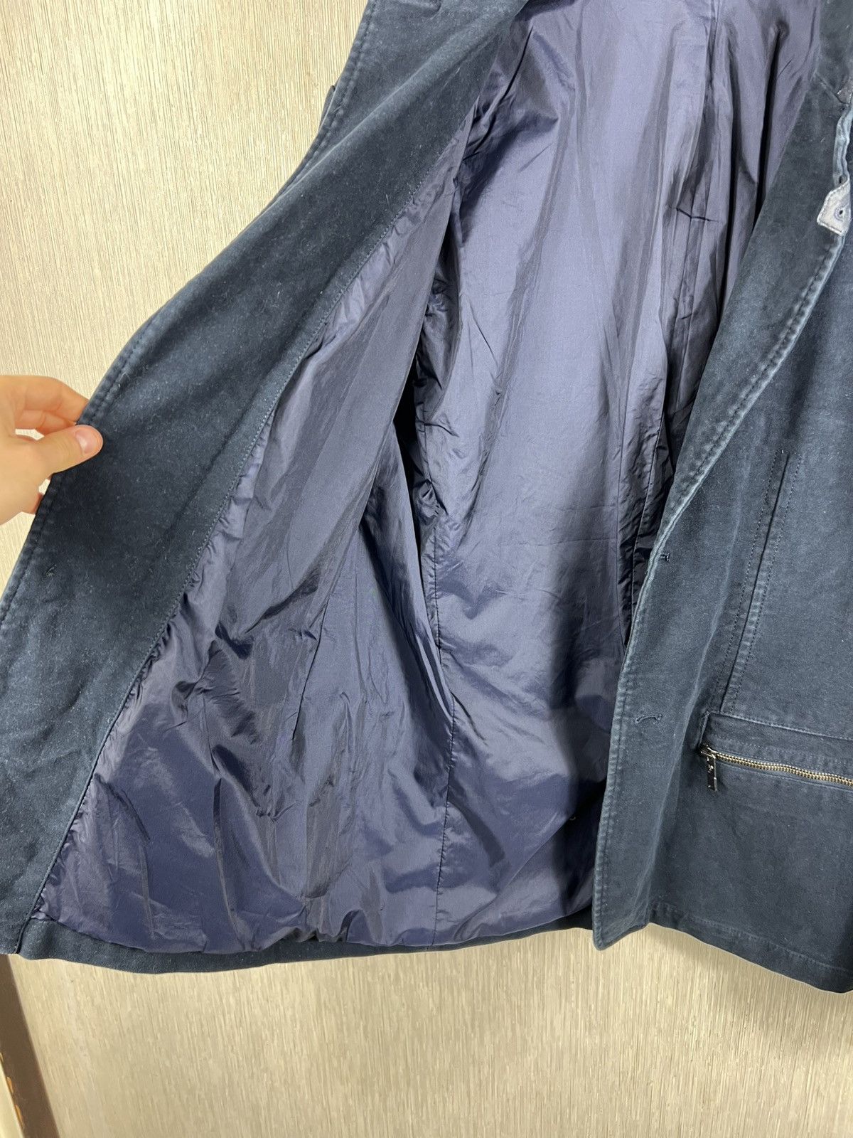 Versace Versace collection classic navy blazer jacket leather luxury Size US L / EU 52-54 / 3 - 21 Thumbnail