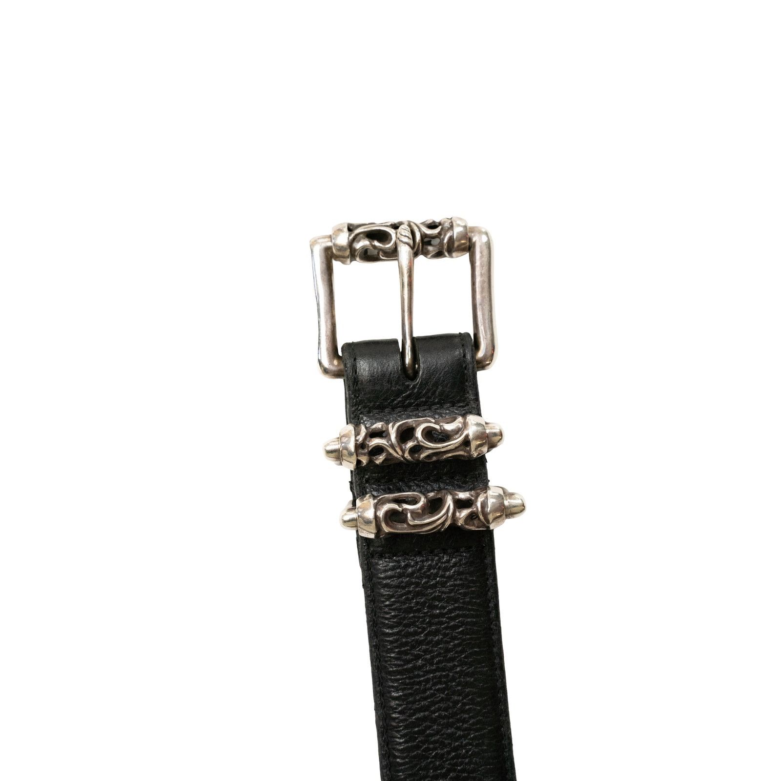 Chrome Hearts Black Leather Roller Belt Size 30 - 5 Thumbnail