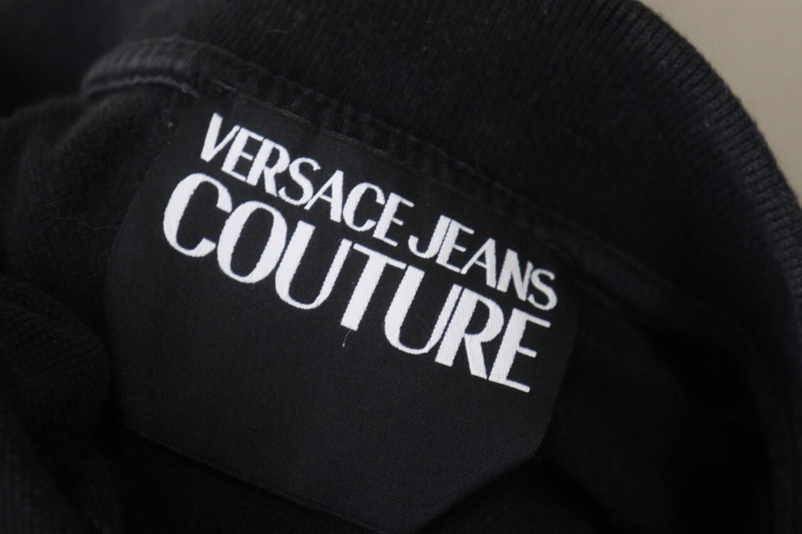 Versace Versace Black Cotton Collared Popover Polo Shirt Size L Size US L / EU 52-54 / 3 - 12 Thumbnail