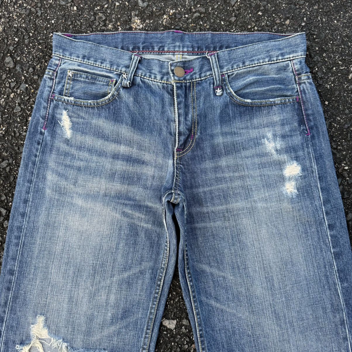 Takeo Kikuchi W35 Vintage takeo kikichi denim jean faded pants Size US 35 - 4 Thumbnail