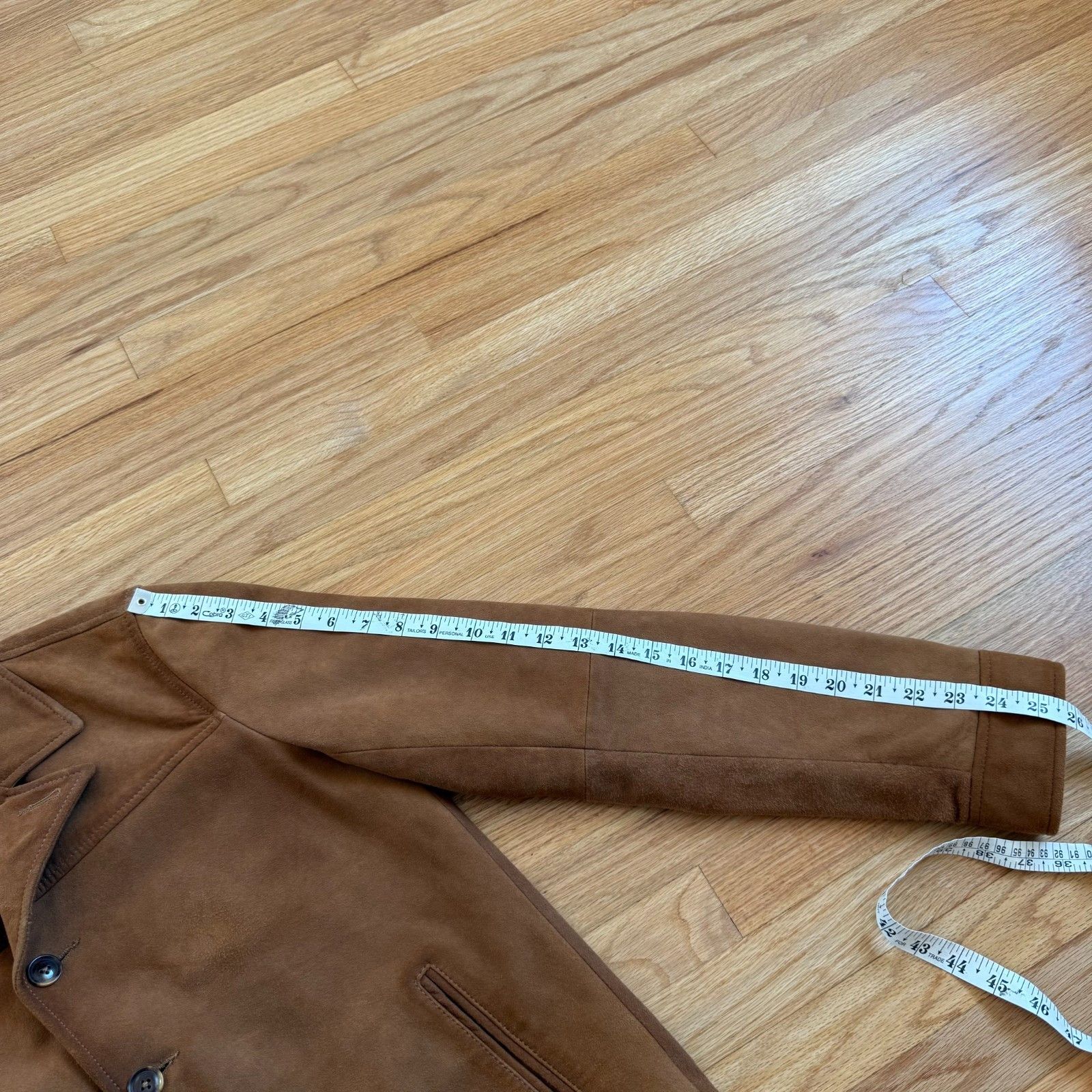 John Varvatos John Varvatos Sundance Brown Sheep Skin Suede Leather Jacket Size US S / EU 44-46 / 1 - 6 Thumbnail
