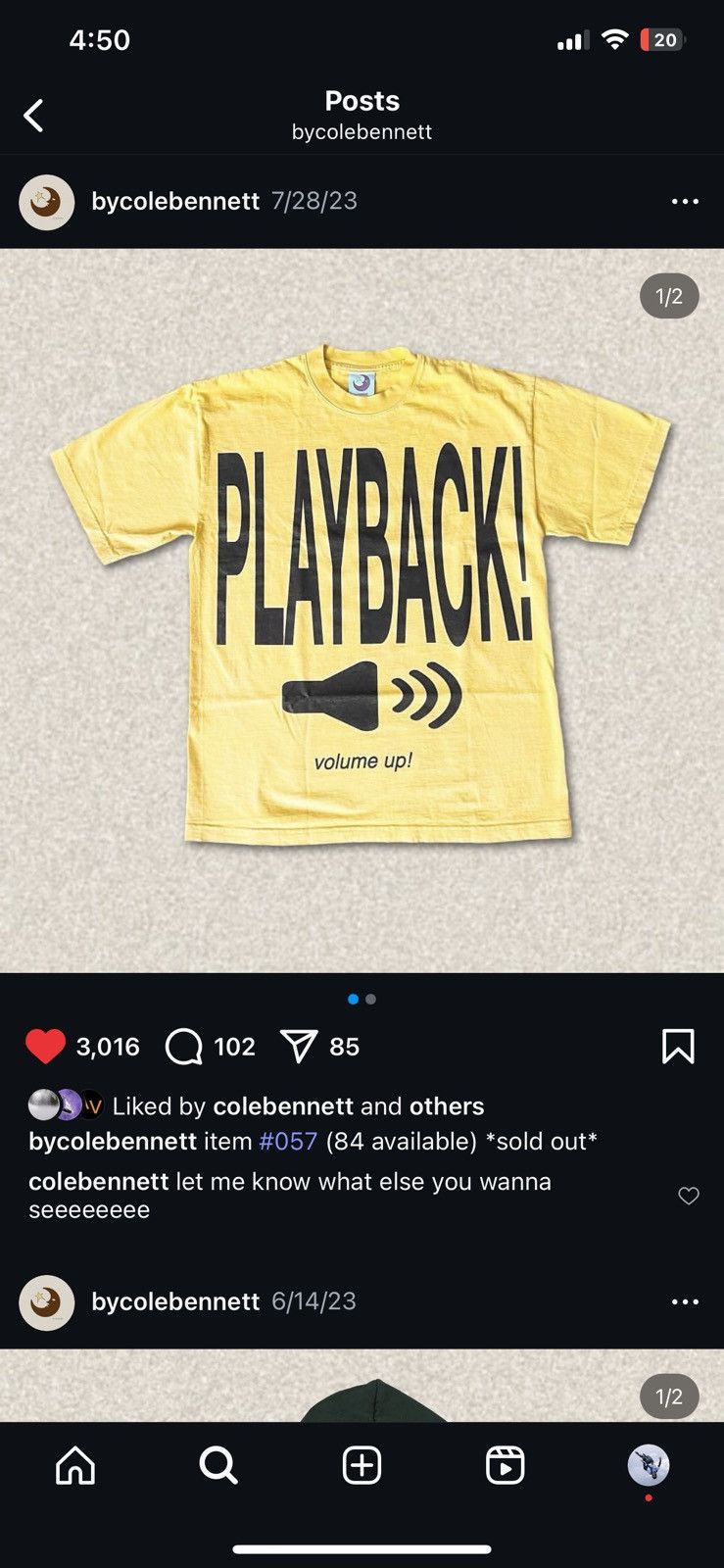 Lyrical Lemonade bycolebennett item #057 (only 84 available) Size US M / EU 48-50 / 2 - 1 Thumbnail