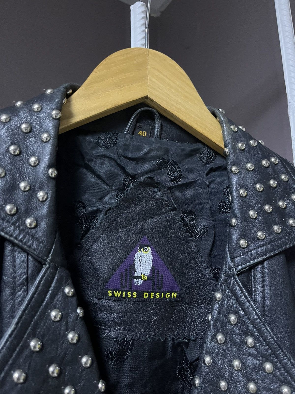 Vintage Vintage Leather Jacket Biker Jacket Punk Metal Goth Size US S / EU 44-46 / 1 - 4 Thumbnail