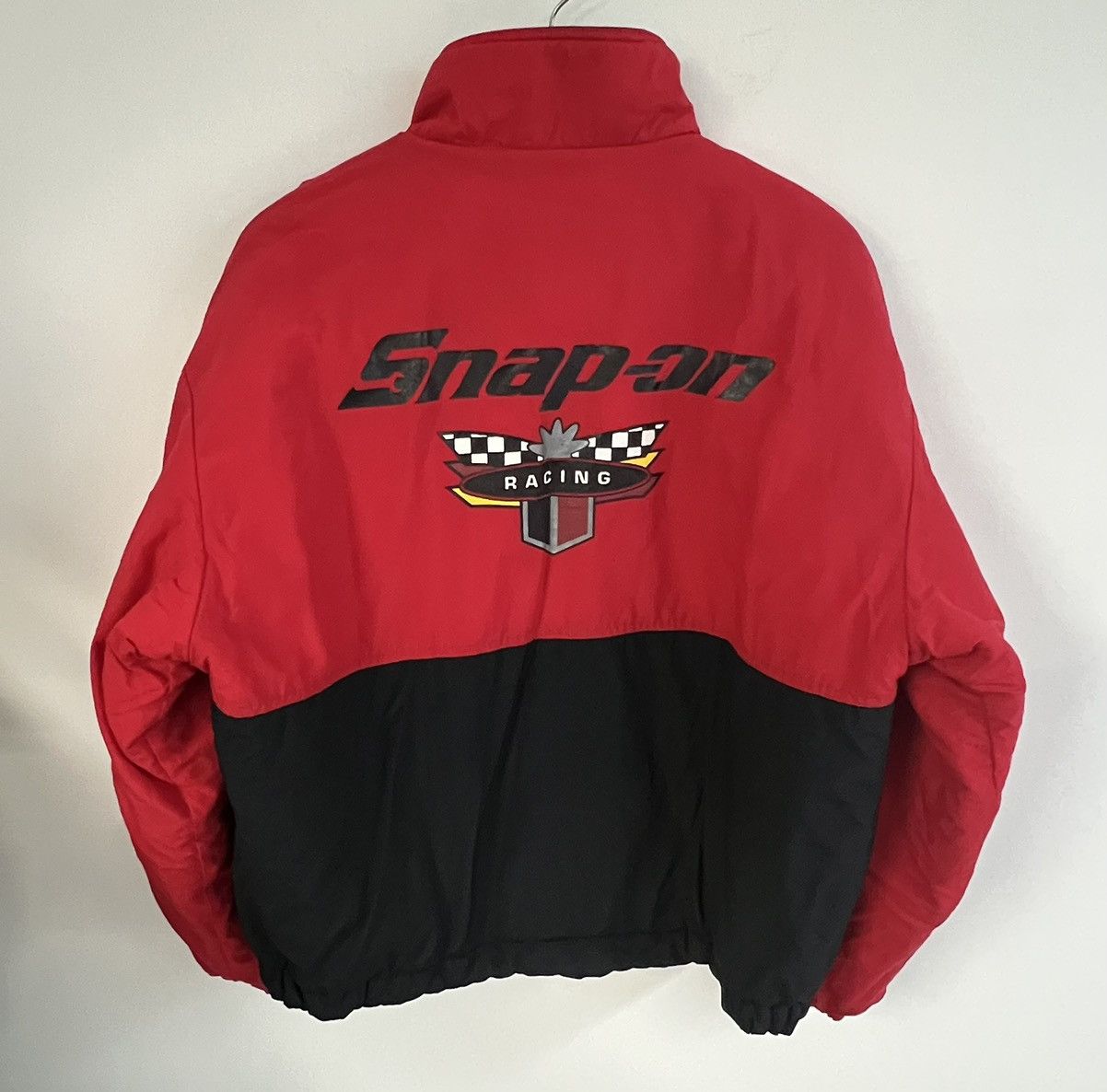 image of Vintage Nascar Swingster Snap-On Racing Made In Usa Jacket in Red, Men's (Size Large)