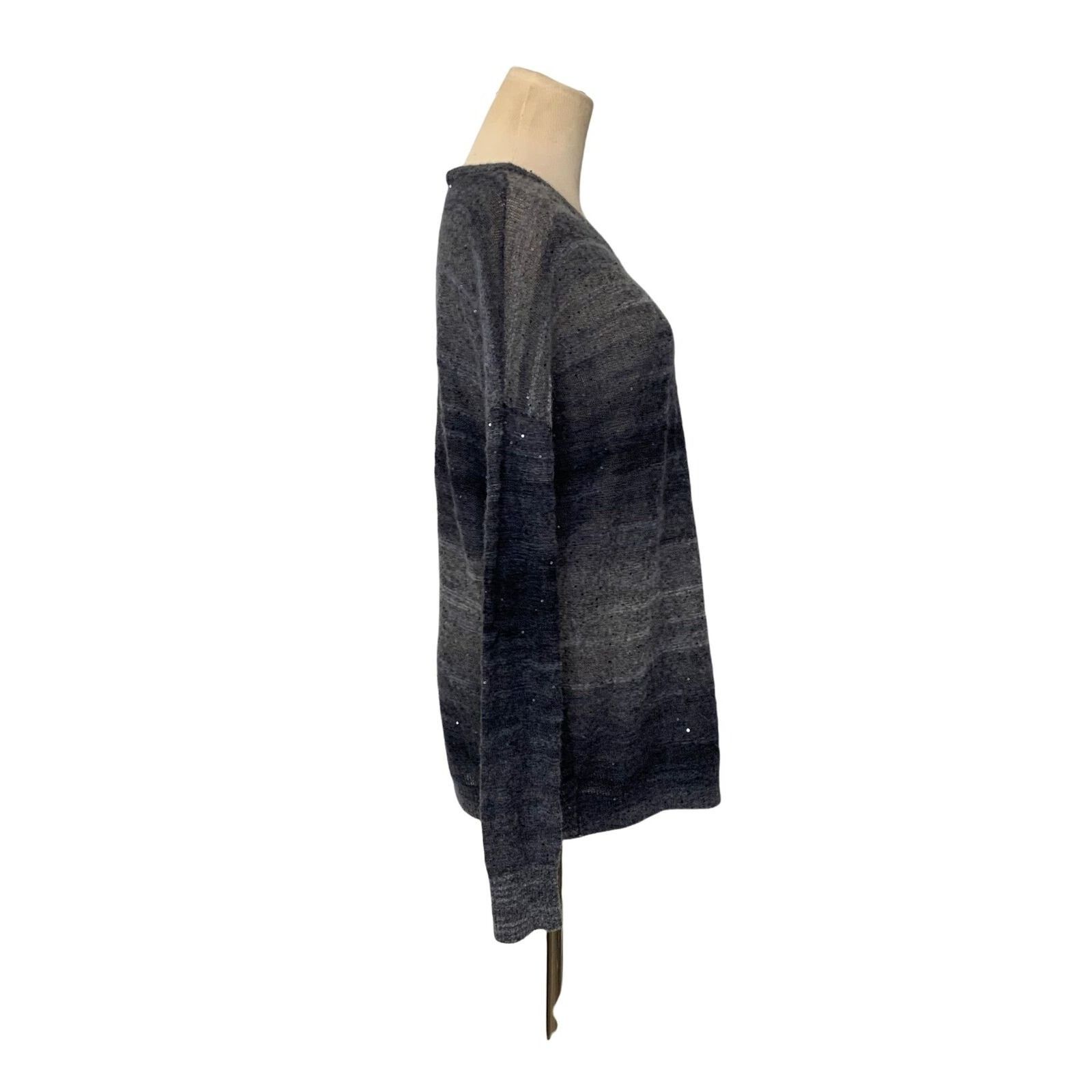 Vince Vince. gray virgin wool blend sequins sweater size small Size S / US 4 / IT 40 - 7 Thumbnail