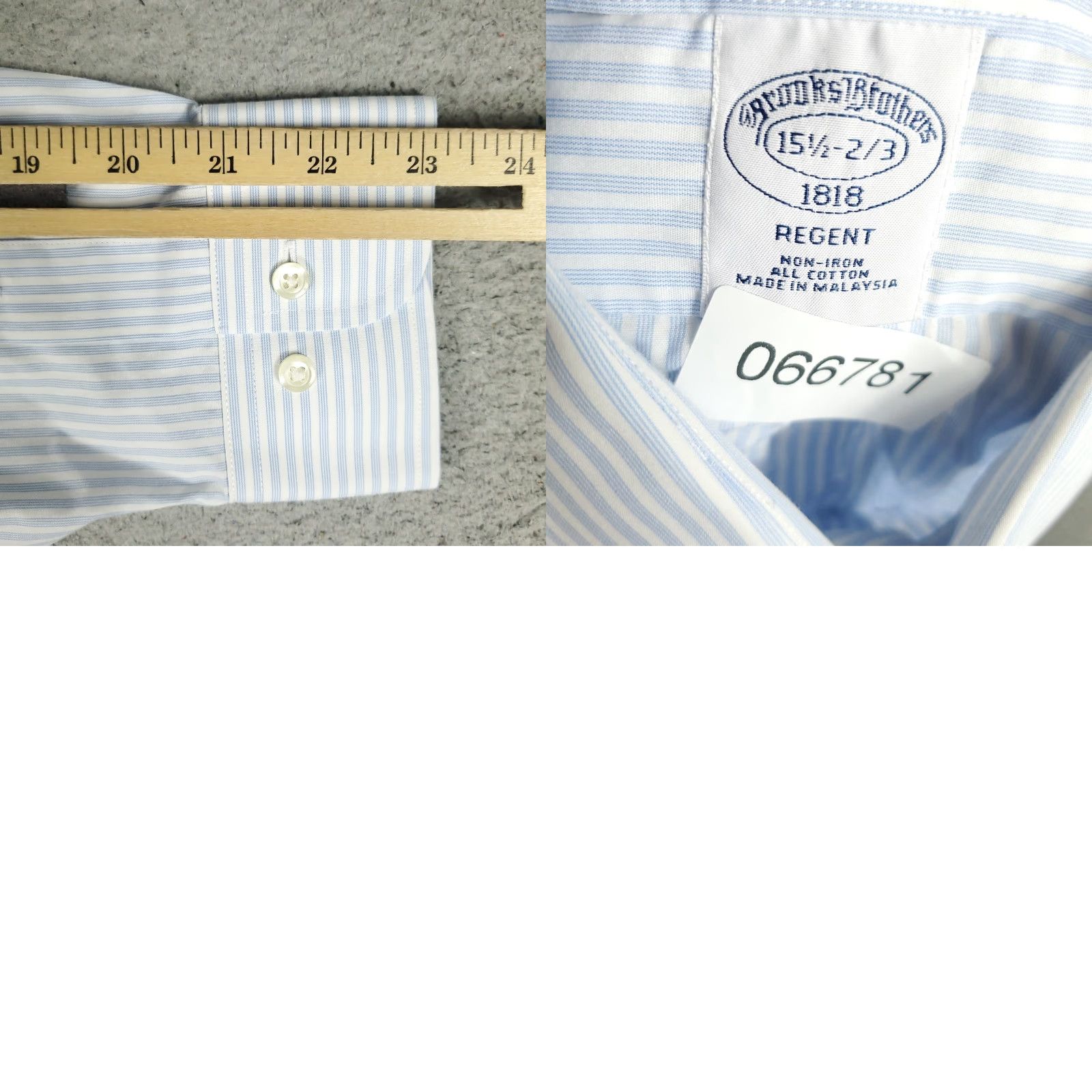 Brooks Brothers Brooks Brothers Shirt Mens 15.5 Blue Striped Regent Dress Button Up Long Sleeve Shirt Mens 15.5 Blue Striped Regent Dress Button Up Long Sleeve Size 42R - 8 Thumbnail