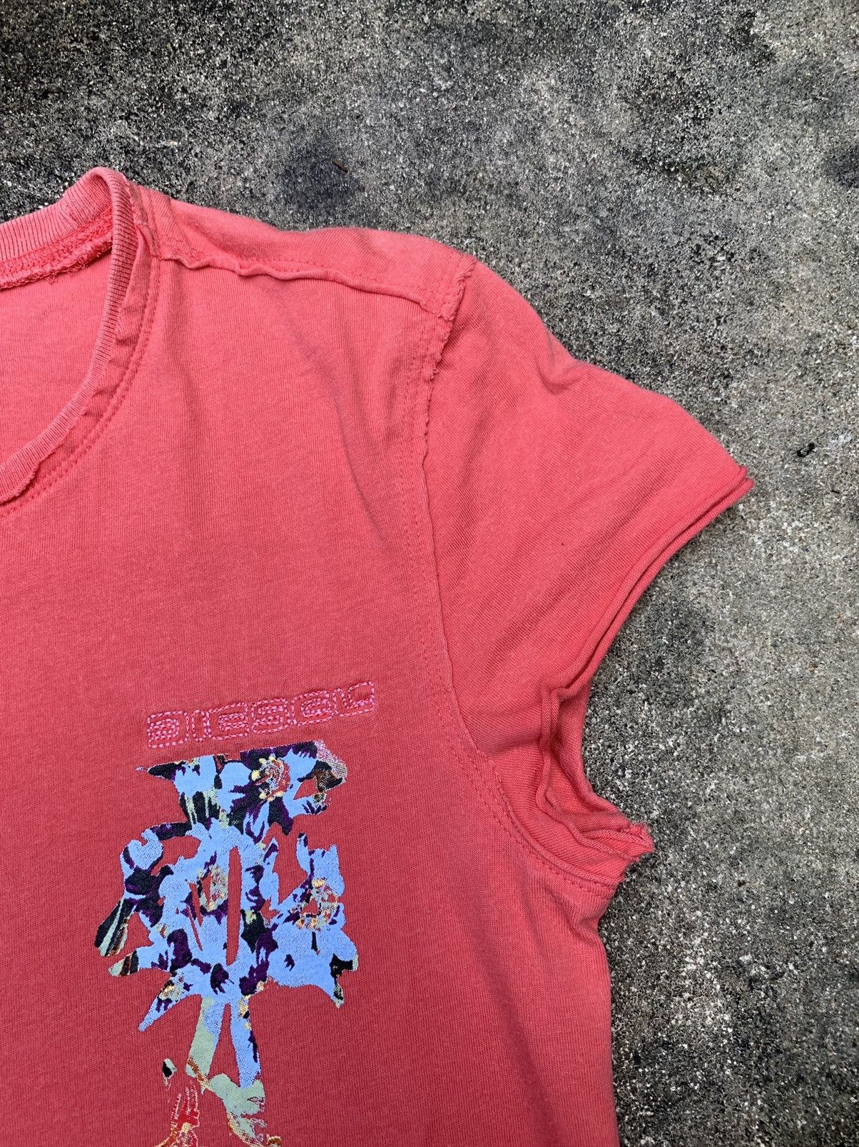 Diesel y2k Diesel Flower Graphic Top Tee Size S / US 4 / IT 40 - 4 Thumbnail