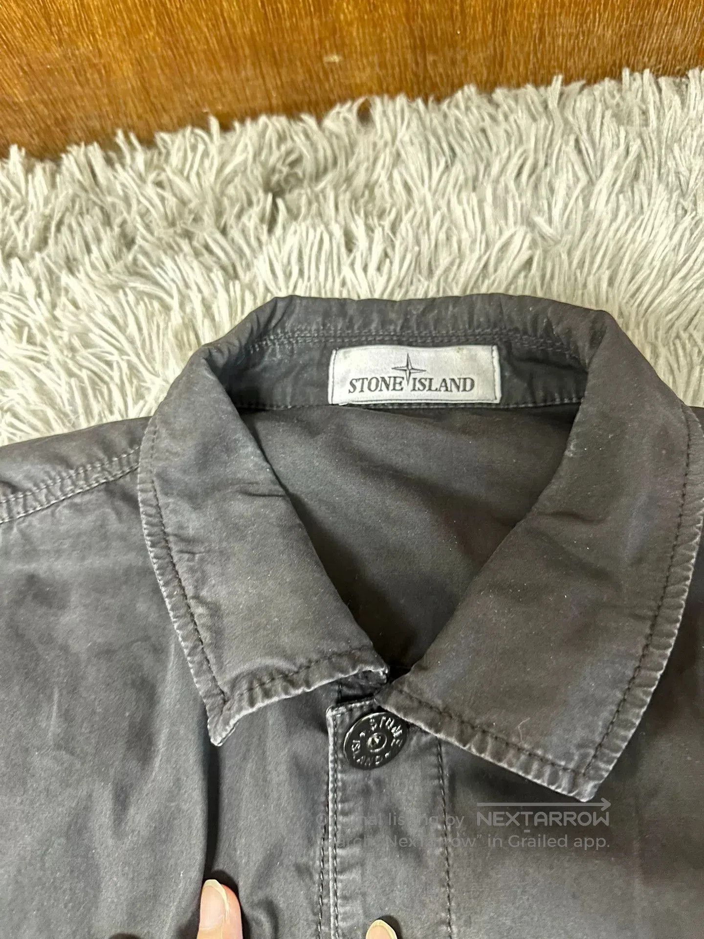 Stone Island Stone Island Washed Button Jacket. Size US XL / EU 56 / 4 - 4 Thumbnail