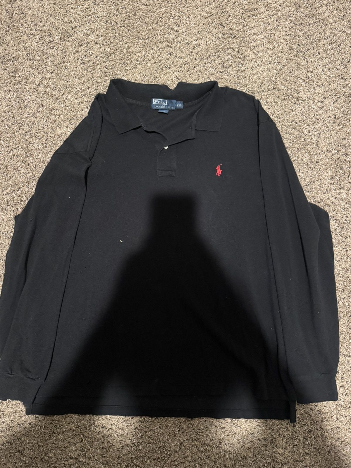 Polo Ralph Lauren Black Polo Ralph Lauren long sleeve polo shirt XXL Size US XXL / EU 58 / 5 - 1 Thumbnail