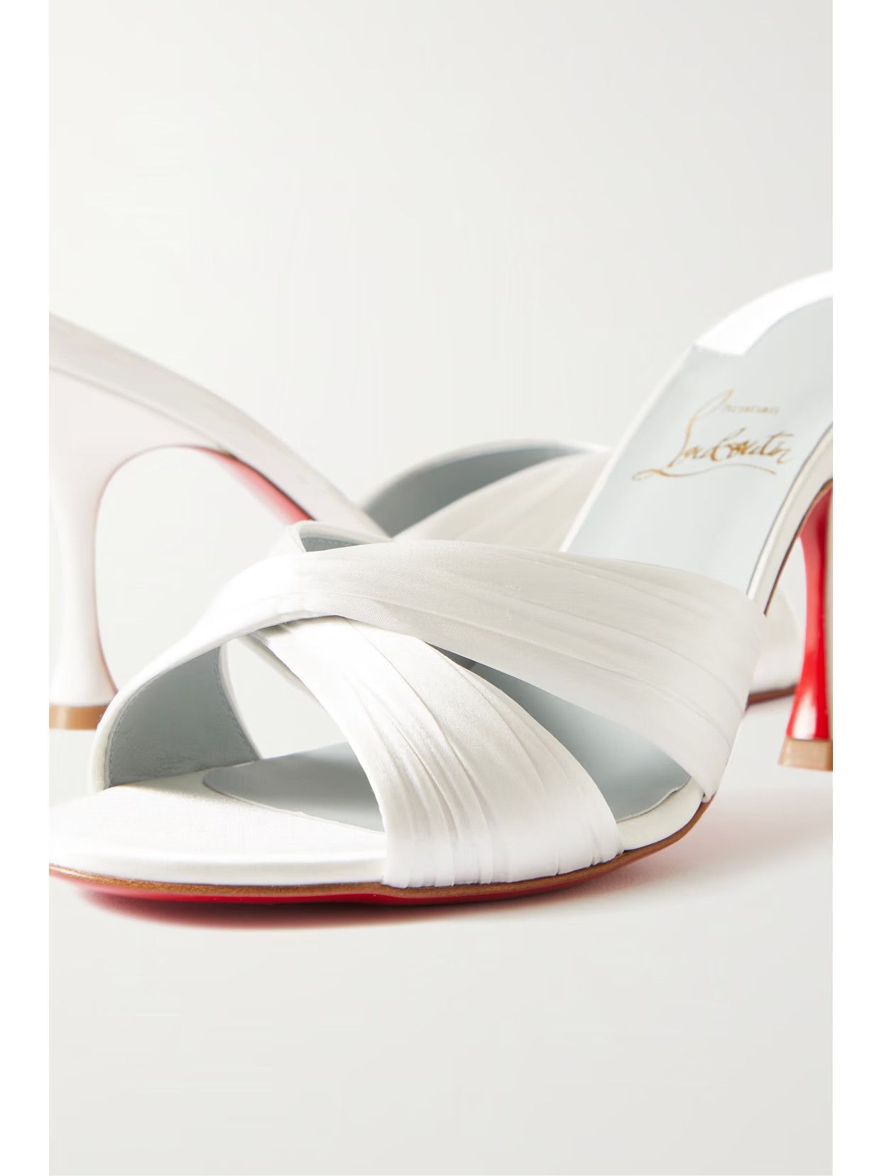 Christian Louboutin o1w1db10425 Sandals in White Size US 7 / IT 37 - 4 Thumbnail