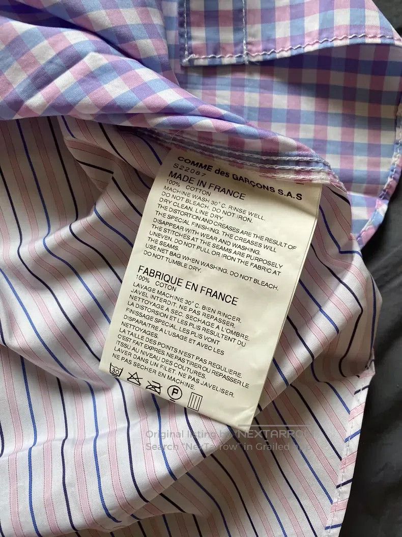 Comme des Garcons Comme Des Garcons Pattern Patchwork Short Shirt Size XS / US 0-2 / IT 36-38 - 7 Thumbnail