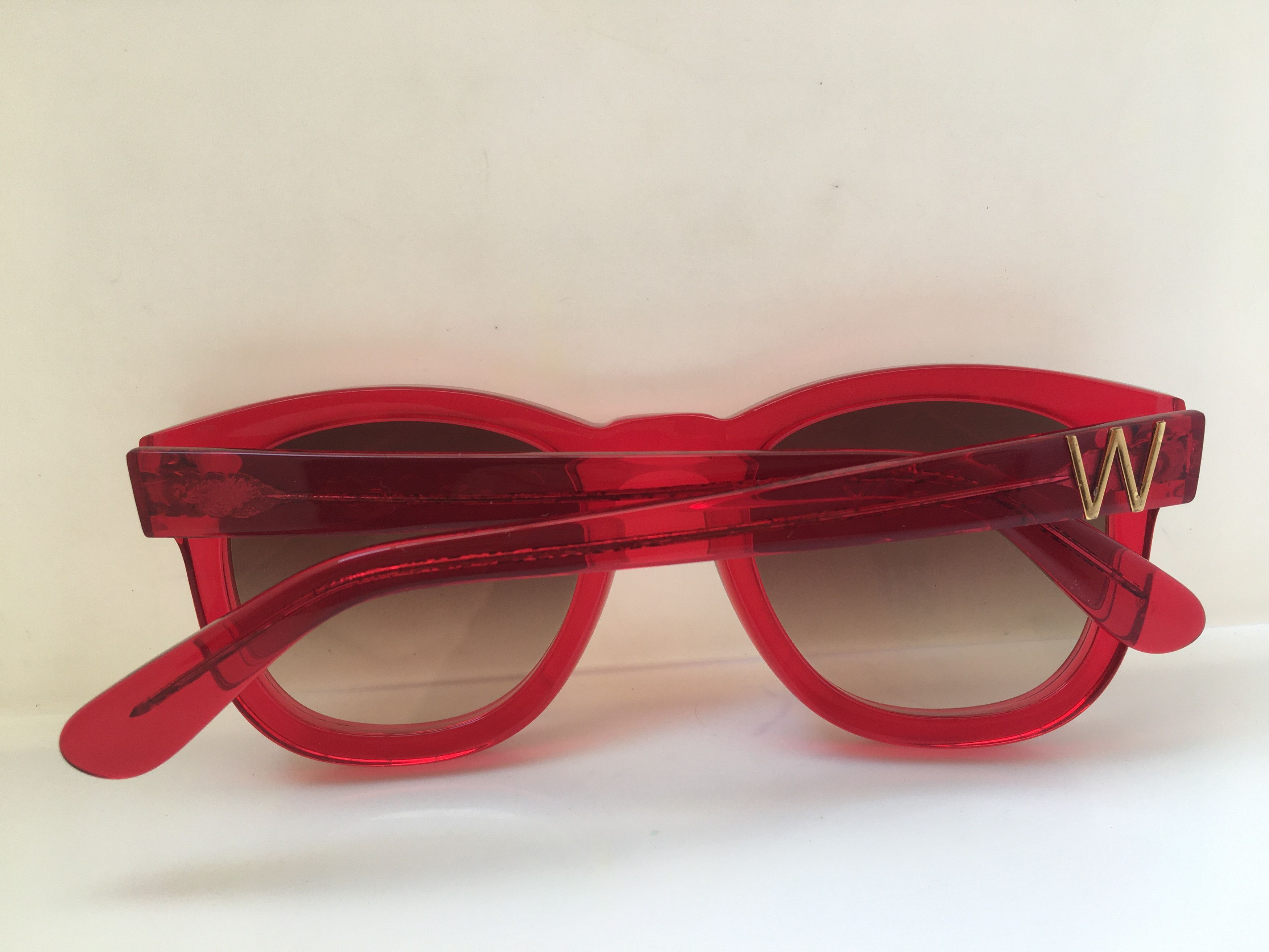 Wildfox Classic Fox Clear Red Sunglasses Frame