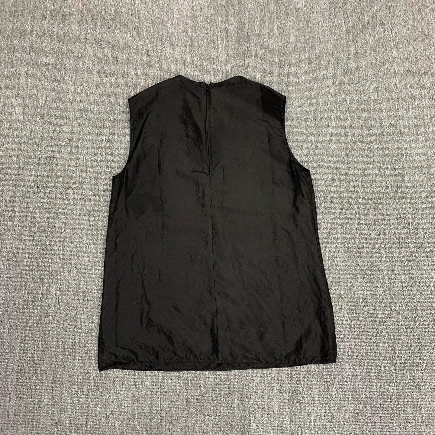 Prada Prada x Raf Simons Black Logo Silk Cami Women's 38 95N Size XS / US 0-2 / IT 36-38 - 2 Thumbnail