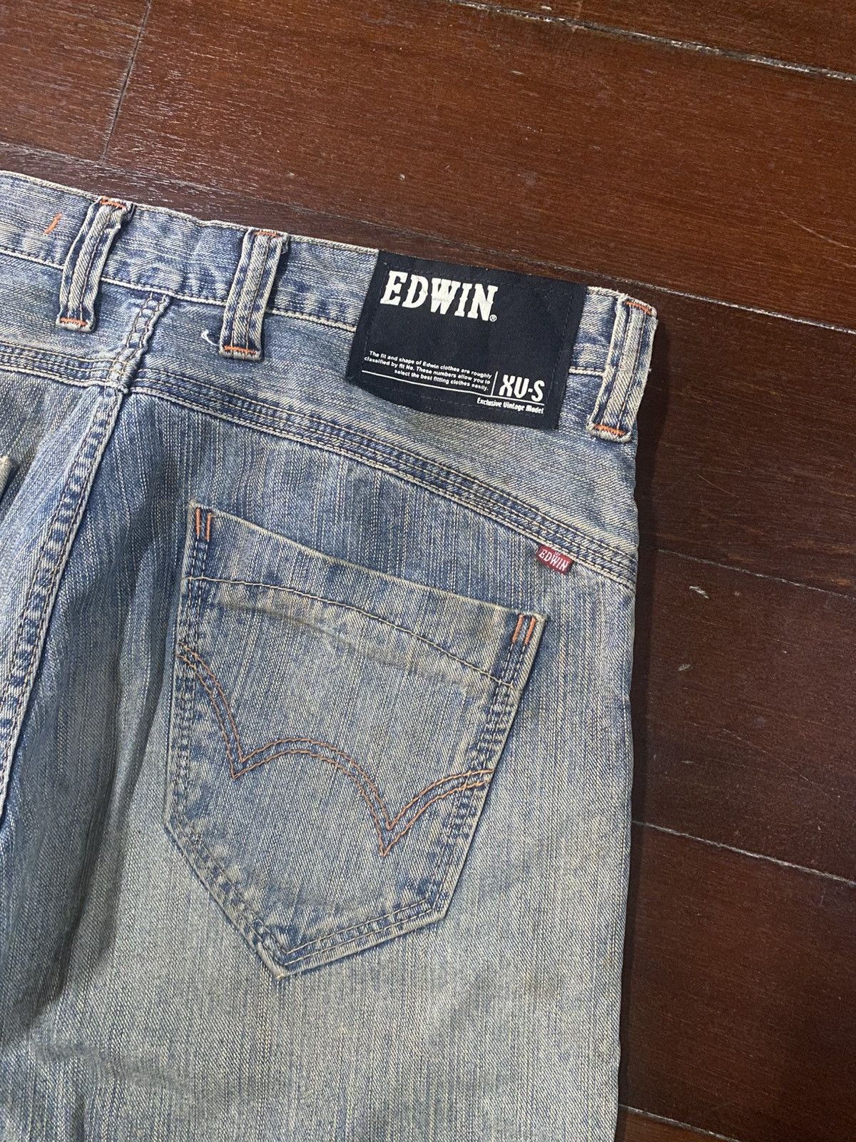 Edwin Exclusive Vintage Edwin XV Washed Loose Fit rusty mud wash Size US 36 / EU 52 - 9 Thumbnail