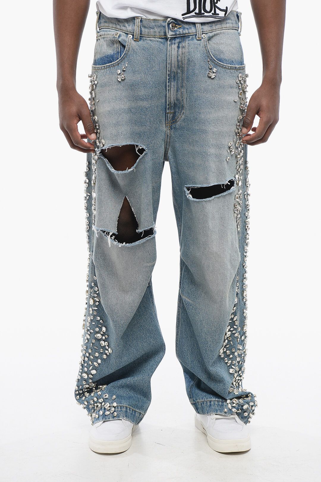 og1mm0725 Distressed Jeans in Blue