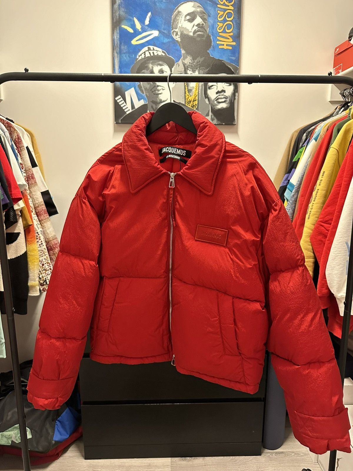 Jacquemus Jacquemus Puffer Jacket Red Size US M / EU 48-50 / 2 - 1 Thumbnail
