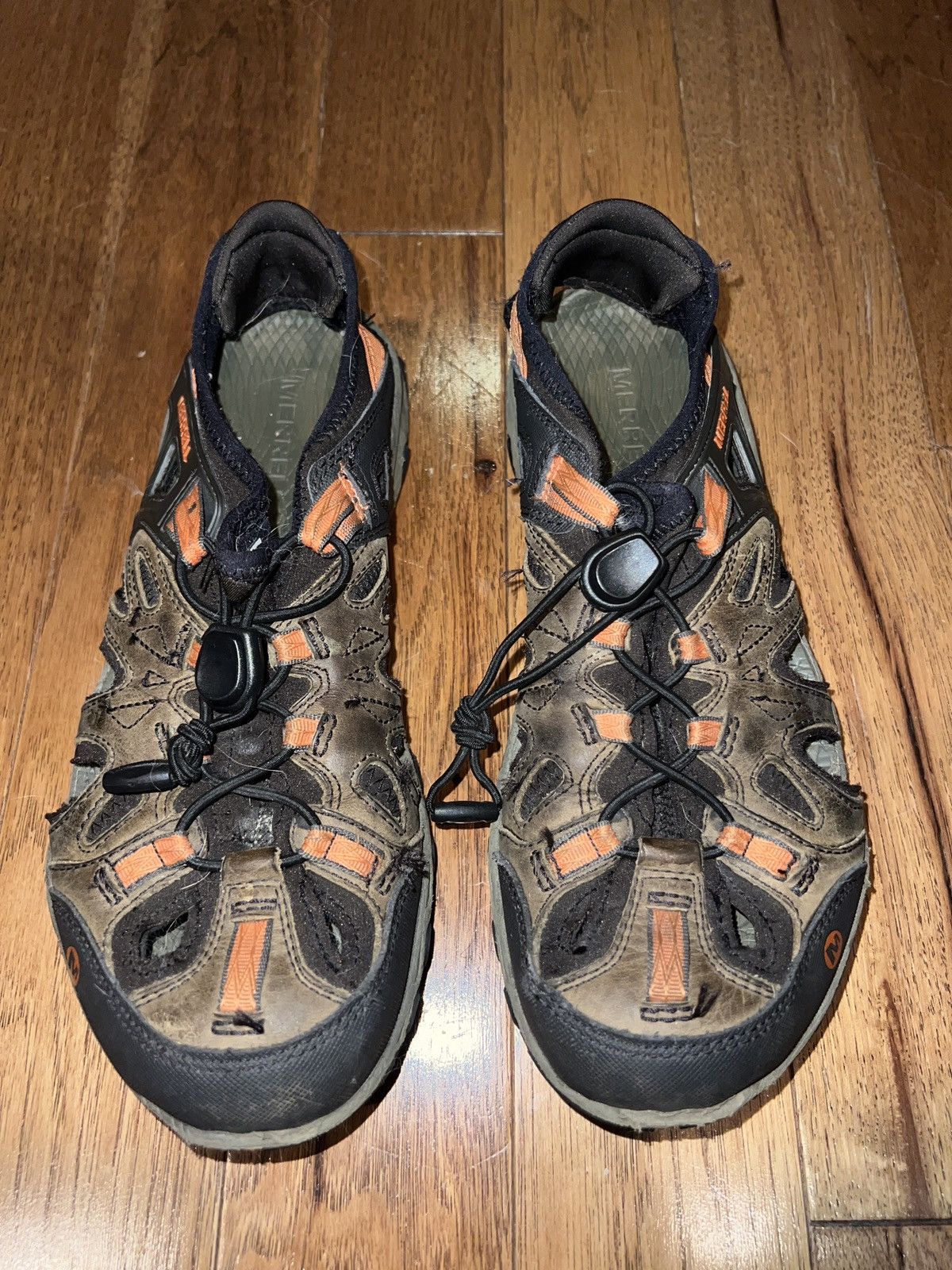image of Merrell Vibrams Shoes in Brown, Men's (Size 9)