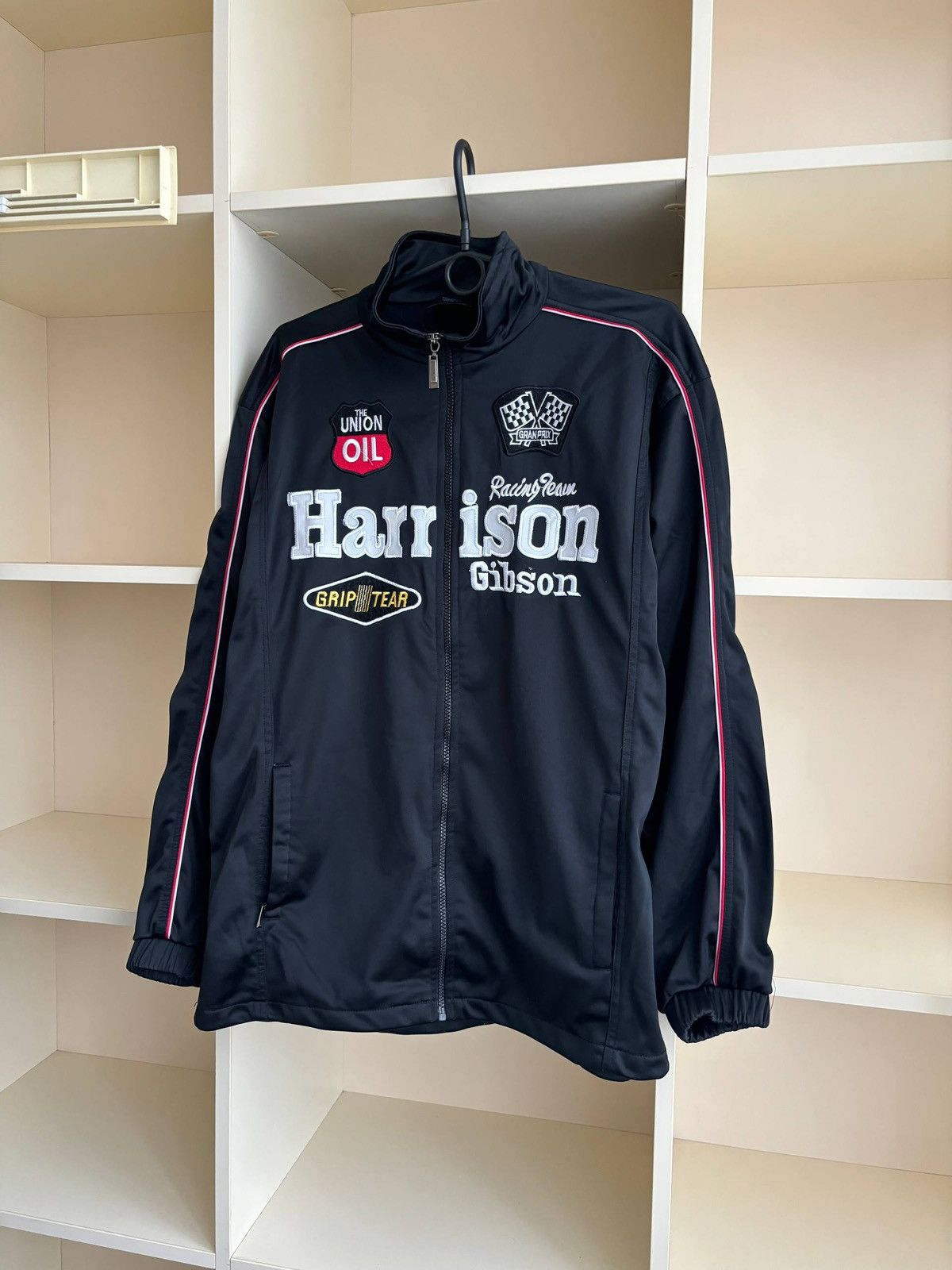 NASCAR Vintage Harrison Gibson Racing Track Jacket Size US L / EU 52-54 / 3 - 3 Thumbnail