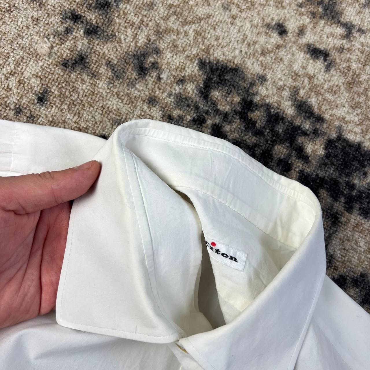 Kiton Kiton Archive Luxury Vintage Y2K Oxford Button Up Shirt Size US XL / EU 56 / 4 - 9 Thumbnail