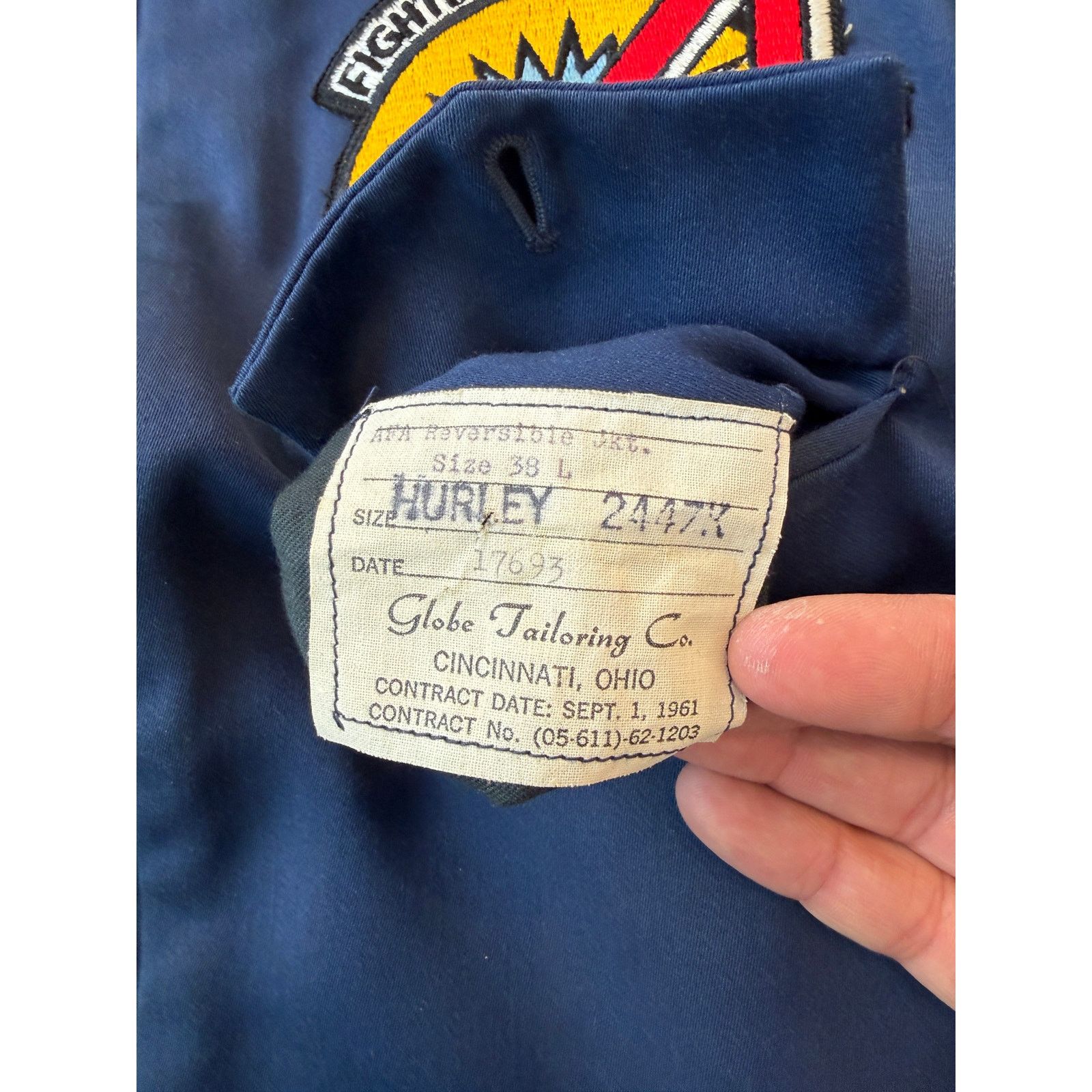 Vintage Authentic US Airforce Fighting 4th 60's Reversible Jacket Size US S / EU 44-46 / 1 - 11 Thumbnail