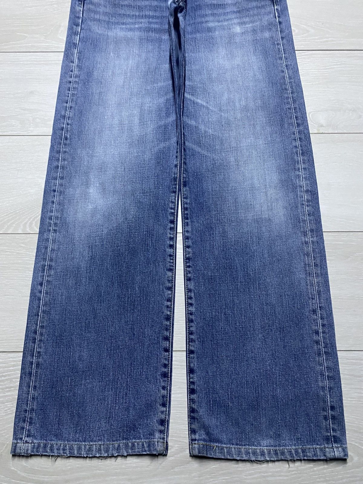 Uniqlo Vintage Japanese Brand Uniqlo S003 Faded Wash Baggy Jeans Size US 33 - 5 Thumbnail