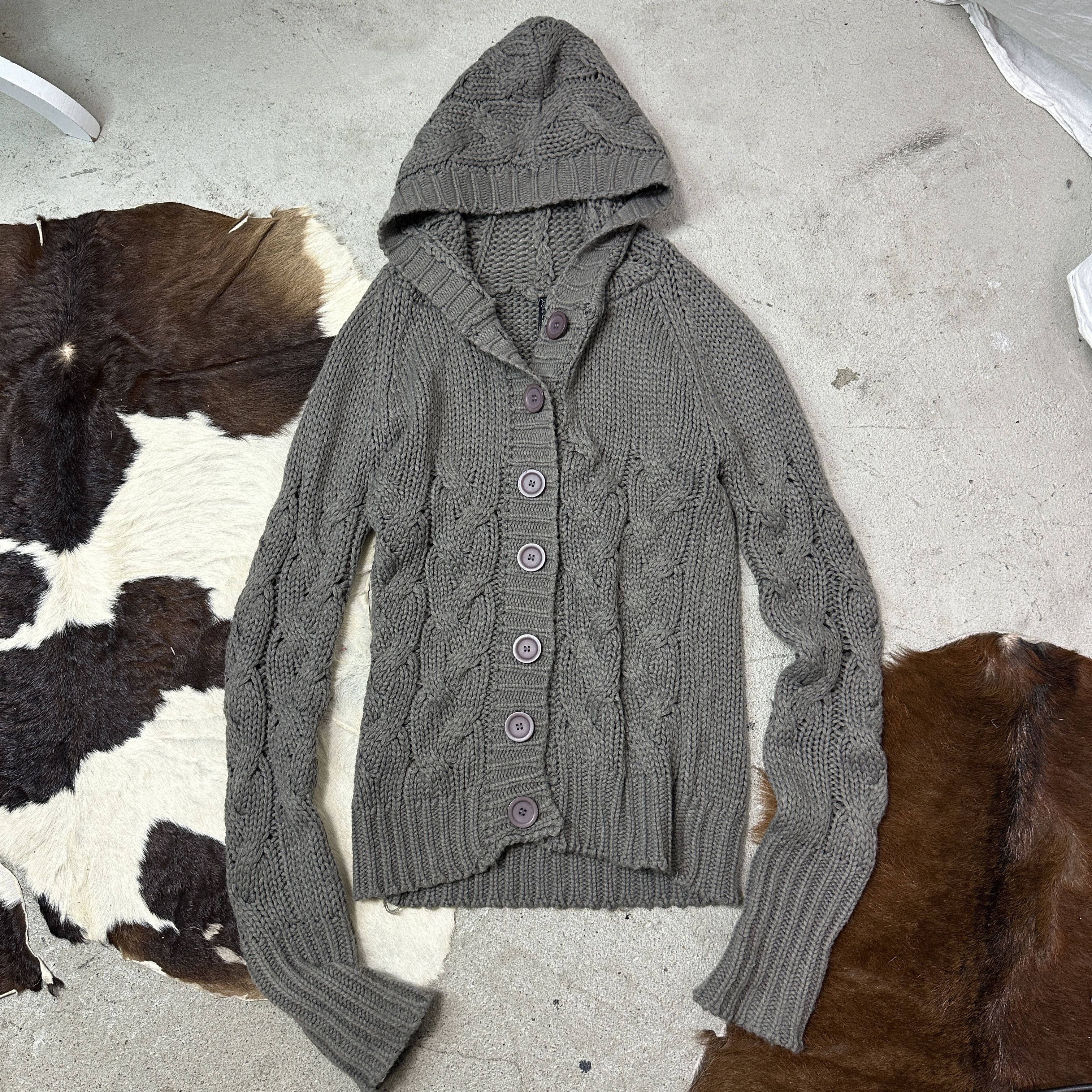 Vintage Vintage Hoodie Buttoned Grunge Sweater Y2K Size M / US 6-8 / IT 42-44 - 4 Thumbnail