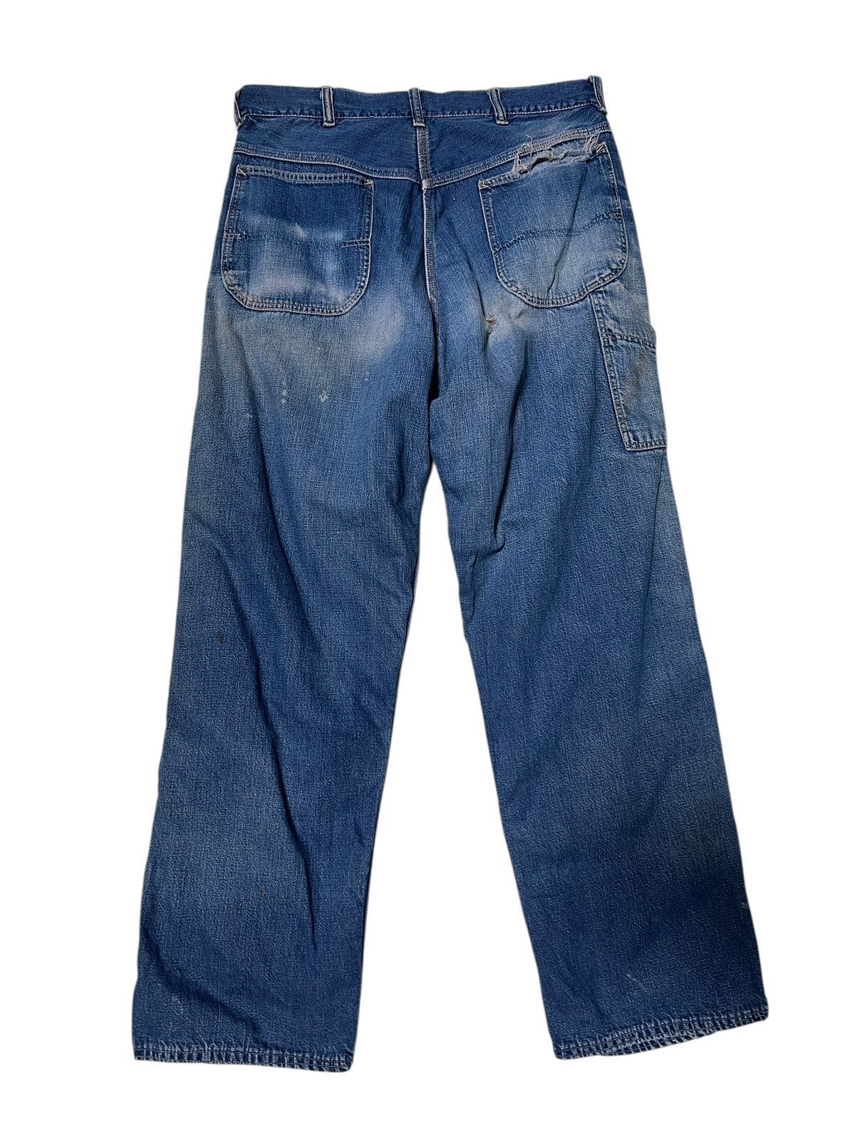 Sears 🔥 60s SEARS CARPENTER DENIM JEANS Size US 32 / EU 48 - 8 Thumbnail