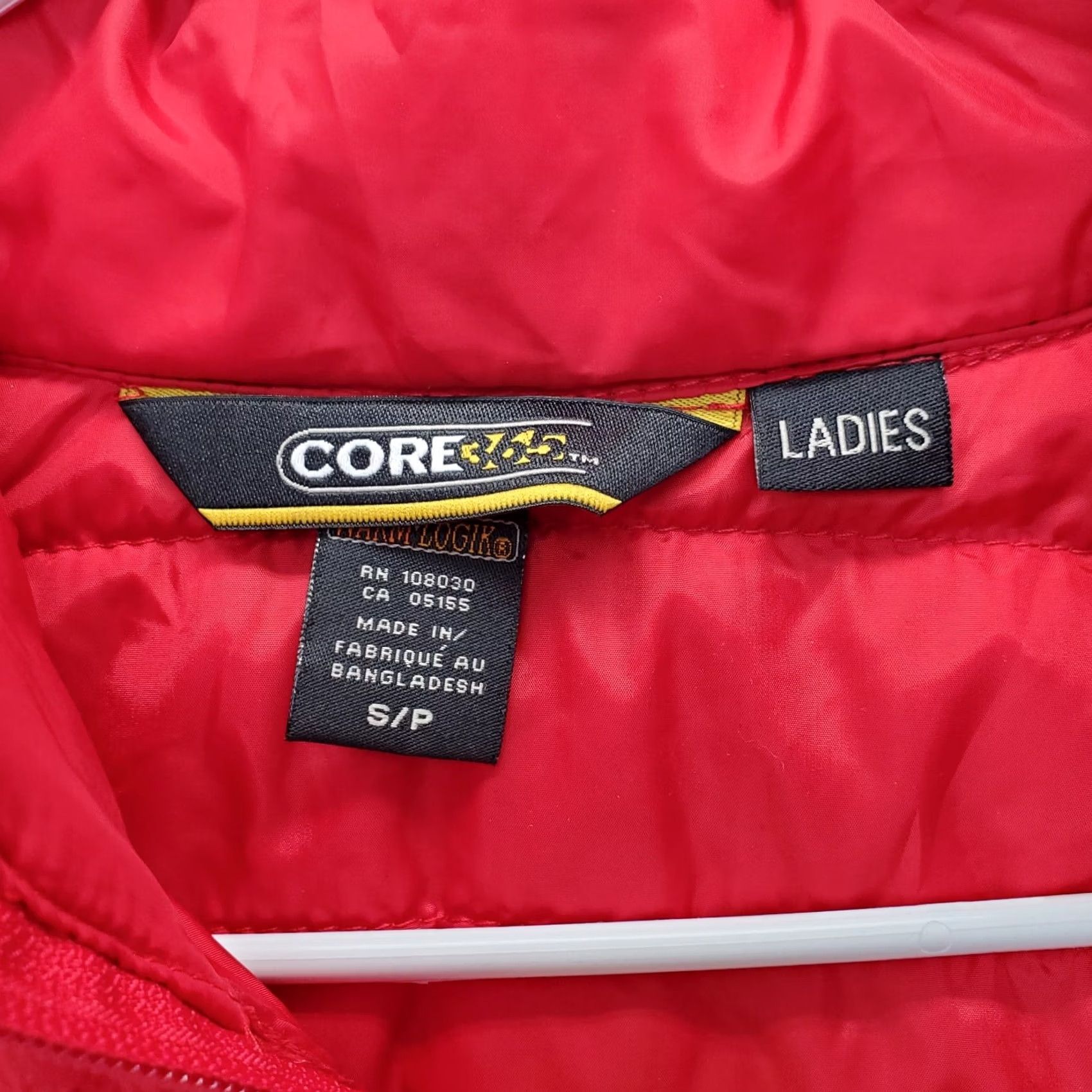 Vintage Core 365 Puffer Vest Womens Small Red Logo Sleeveless Pocket Full Zipper Shirt Size S / US 4 / IT 40 - 4 Thumbnail