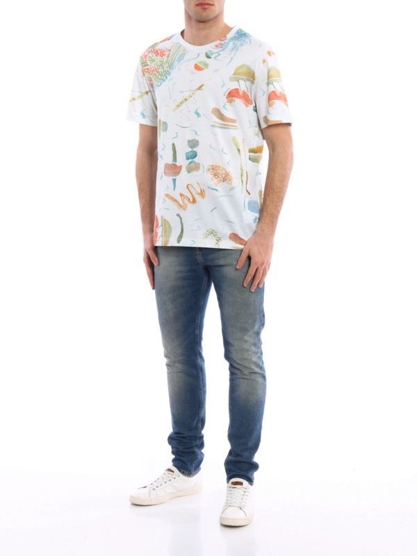 Salvatore Ferragamo 🇮🇹 Salvatore Ferragamo Luxury T-Shirt Made in Italy Abstract Size US S / EU 44-46 / 1 - 4 Thumbnail