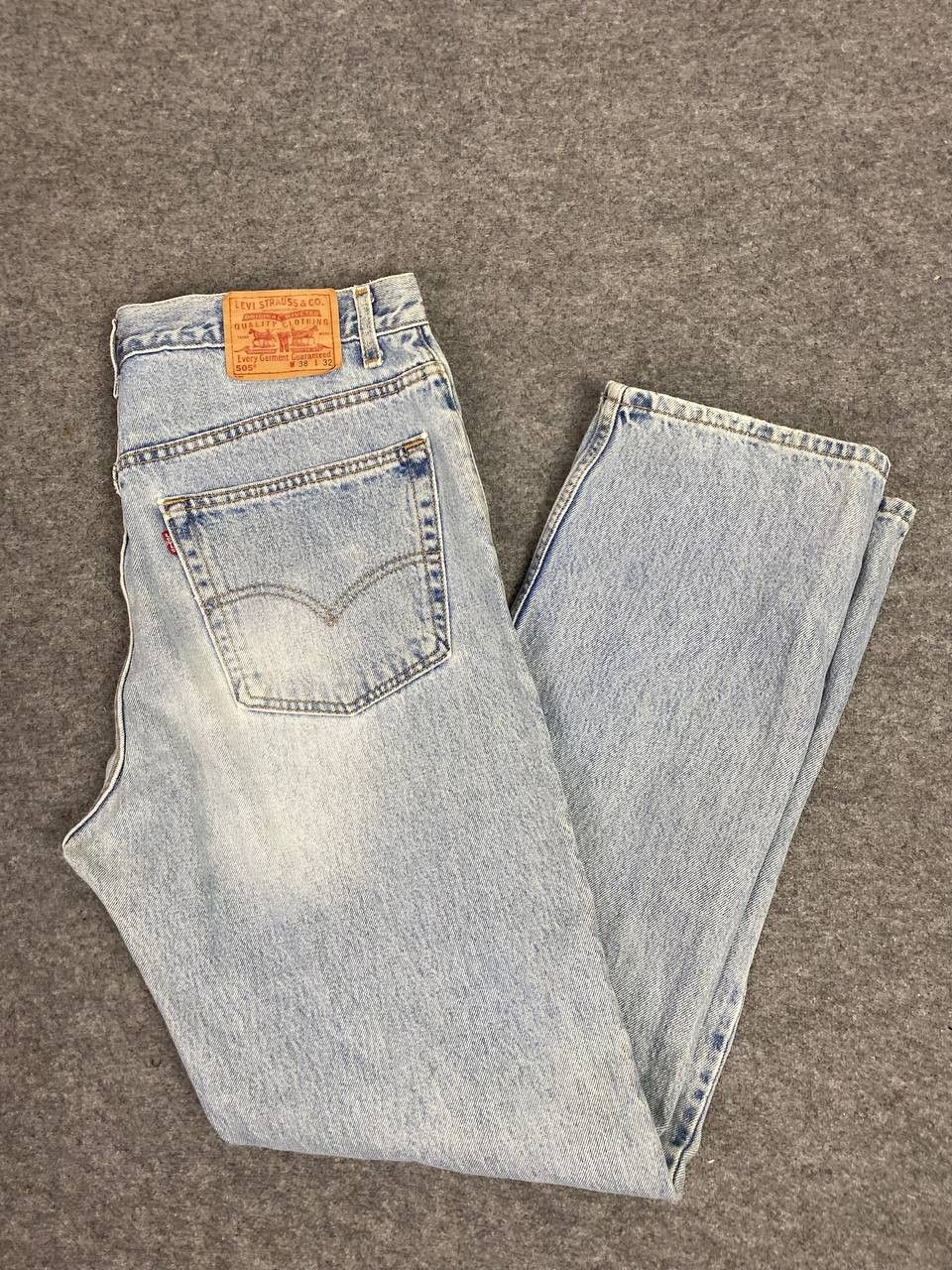 Levi's vintage levis 505 lightwash denim usa Size US 37 - 1 Thumbnail