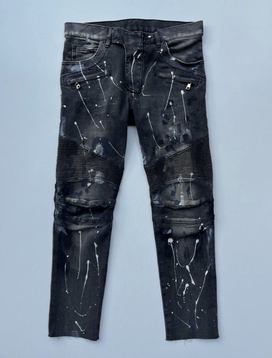 Balmain Balmain bikers painter jeans Size US 30 / EU 46 - 1 Thumbnail