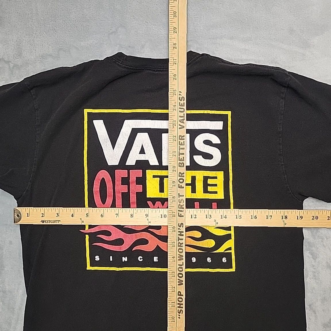 Vans Vans Shirt Mens M Black Flame Graphic Skate Surf Street tee 90s Mens Size US M / EU 48-50 / 2 - 6 Thumbnail