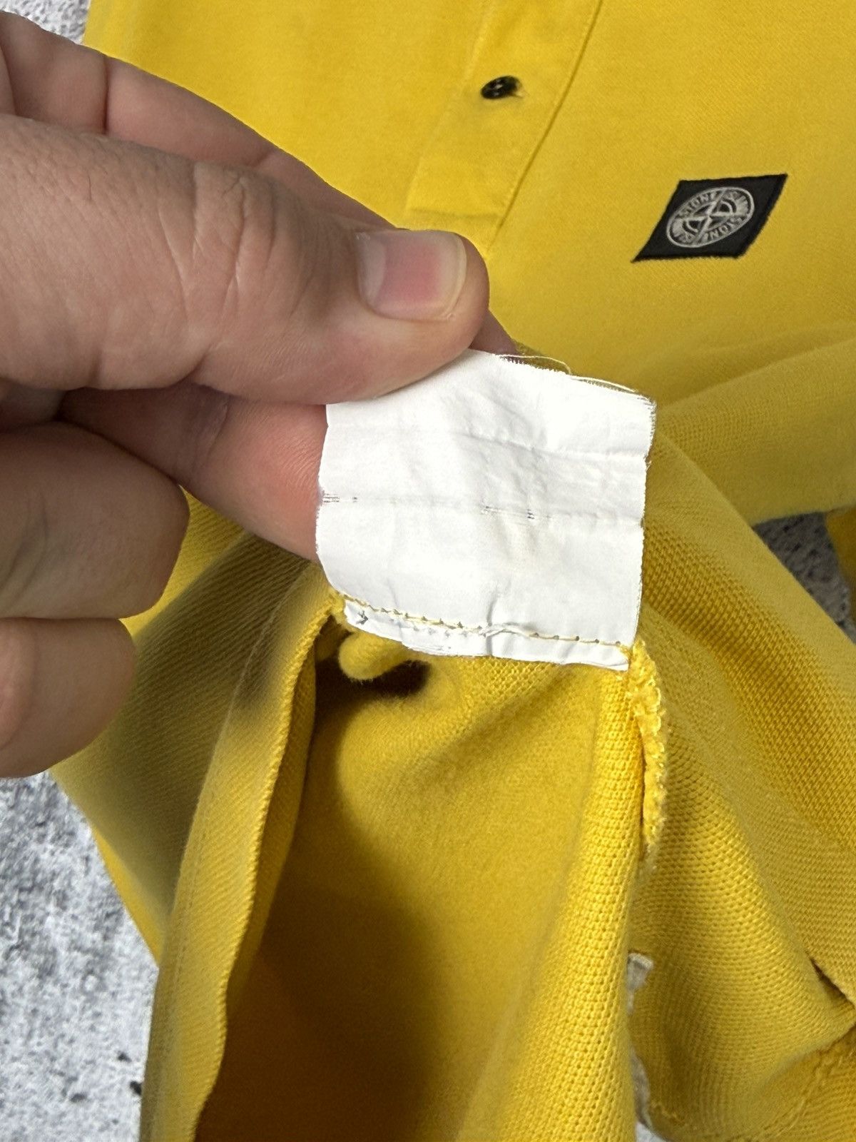 Stone Island Vintage Stone Island Patch Program Yellow Polo Shirt Size S Size US S / EU 44-46 / 1 - 20 Thumbnail
