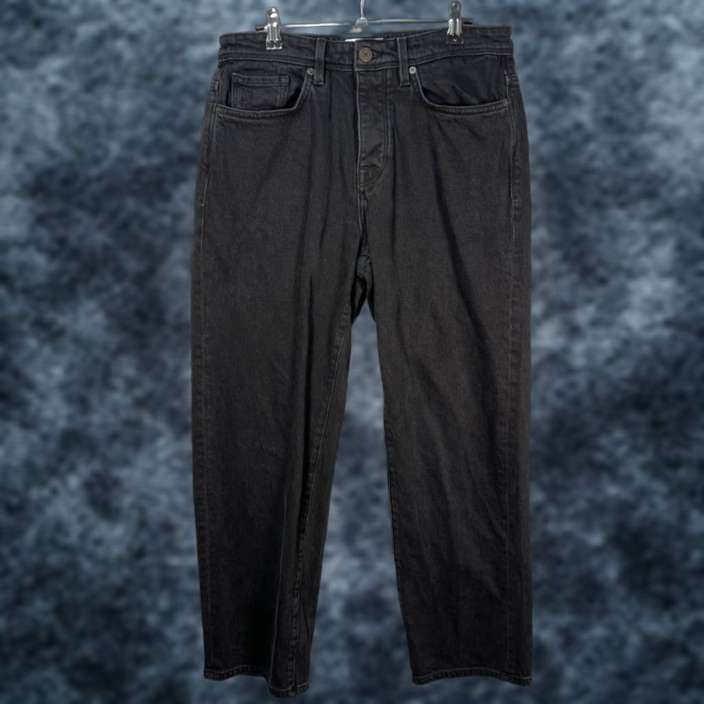 Selected Homme Selected Homme Jeans Mens 31 x 29 Black Denim Organic Cotton 5-Pocket Straight Slim Inseam 29 In. Vintage No. Size 31 Regular Mens Jeans Size US 31 - 1 Thumbnail