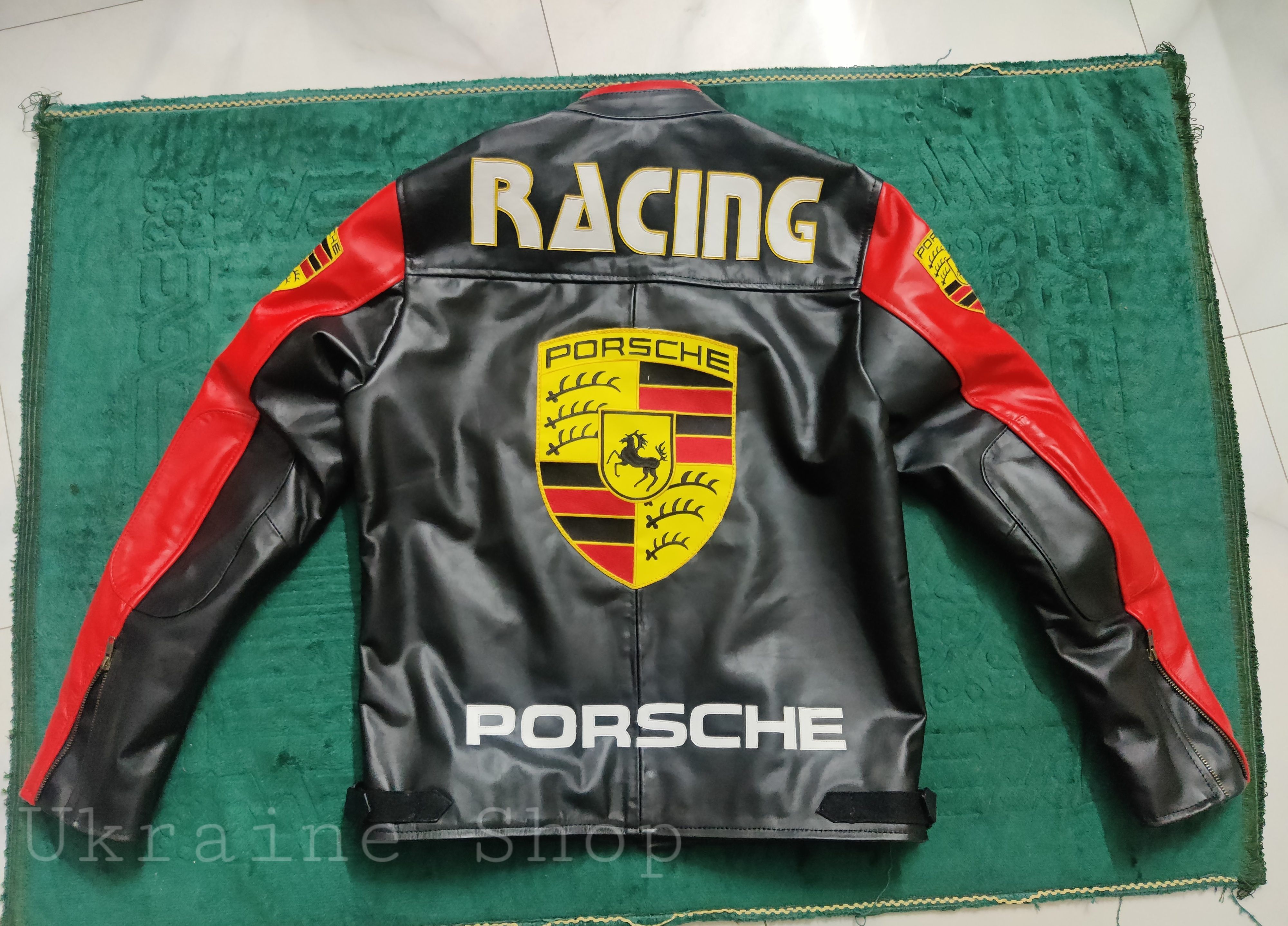 Other Porsche Rare Vintage Leather Jacket Size US M / EU 48-50 / 2 - 2 Thumbnail