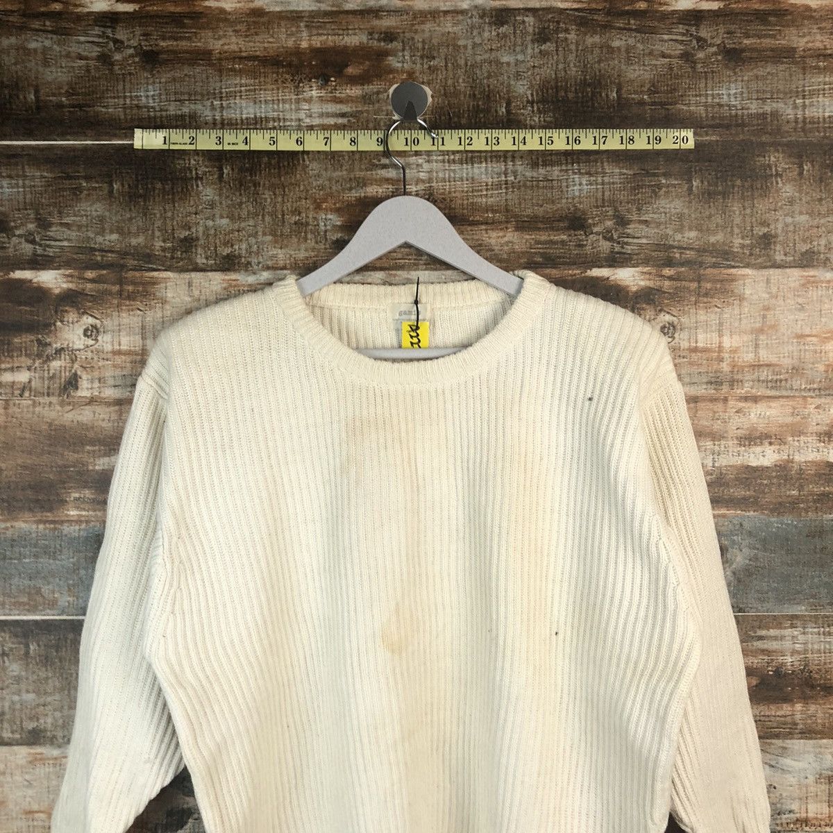 Homespun Knitwear Gamis White Knitwear #A2276 Size L / US 10 / IT 46 - 2 Thumbnail