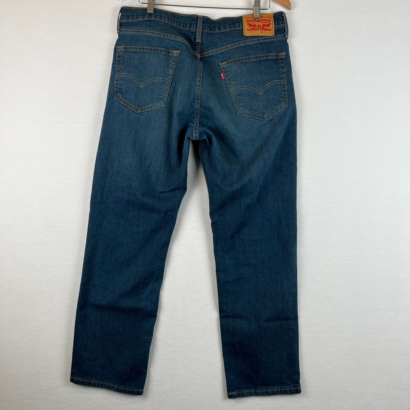 Levi's Levis 541 Jeans Mens 35x30 Blue Athletic Tapered Denim Size US 35 - 3 Thumbnail