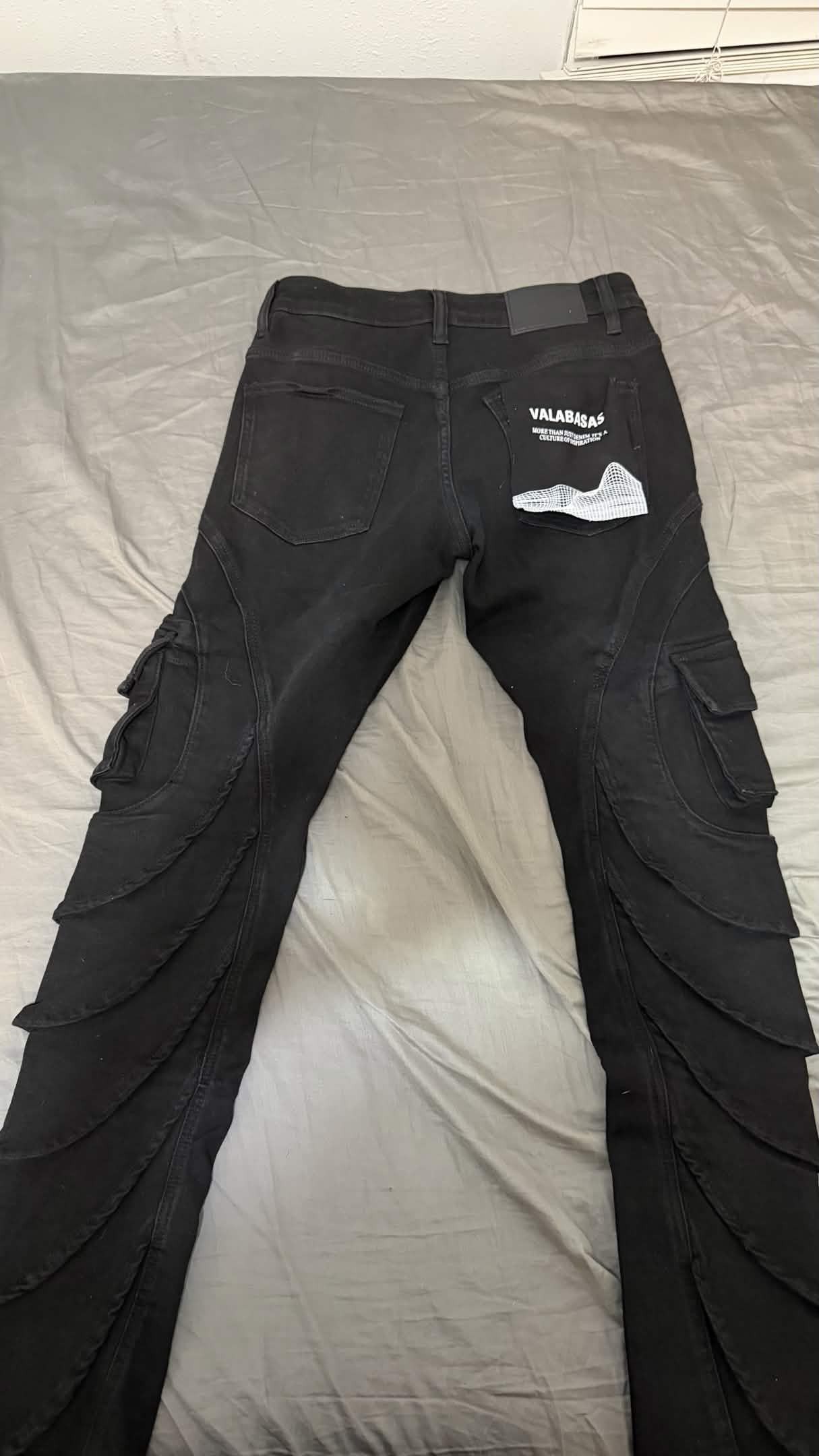 Valabasas "JETT" CARGO SKINNY BLACK Size US 30 / EU 46 - 3 Thumbnail