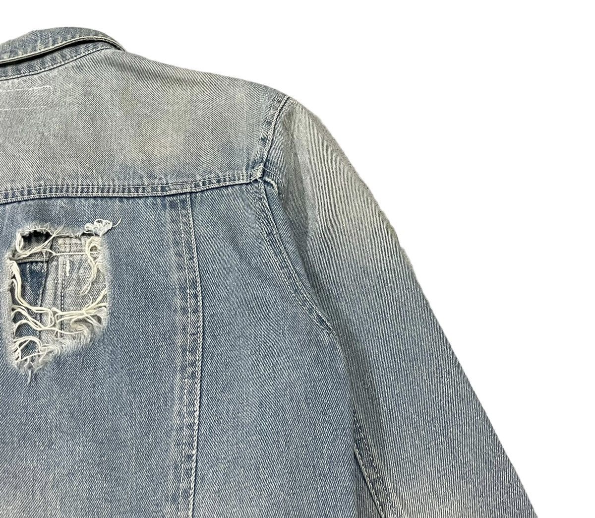 Le Grande Bleu (L.G.B.) Vintage Legenda Made Punk Distressed Denim Jacket Size US M / EU 48-50 / 2 - 13 Thumbnail