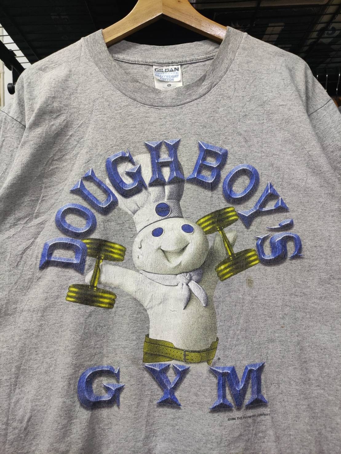 Vintage Vtg 90's Pillsbury Doughboys Gym T-Shirt Size US L / EU 52-54 / 3 - 1 Thumbnail