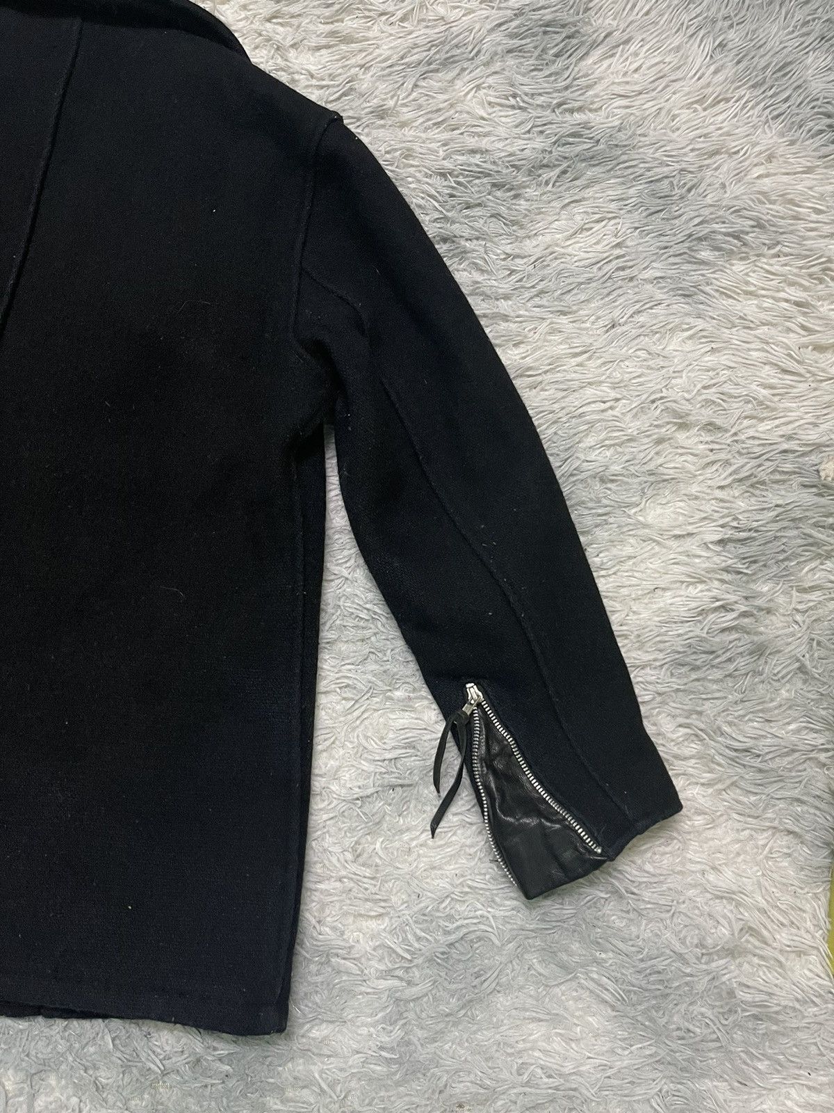 Schott 90s SCHOTT NYC DOUBLE COLLAR JACKET WOOL AND LEATHER Size US S / EU 44-46 / 1 - 20 Thumbnail